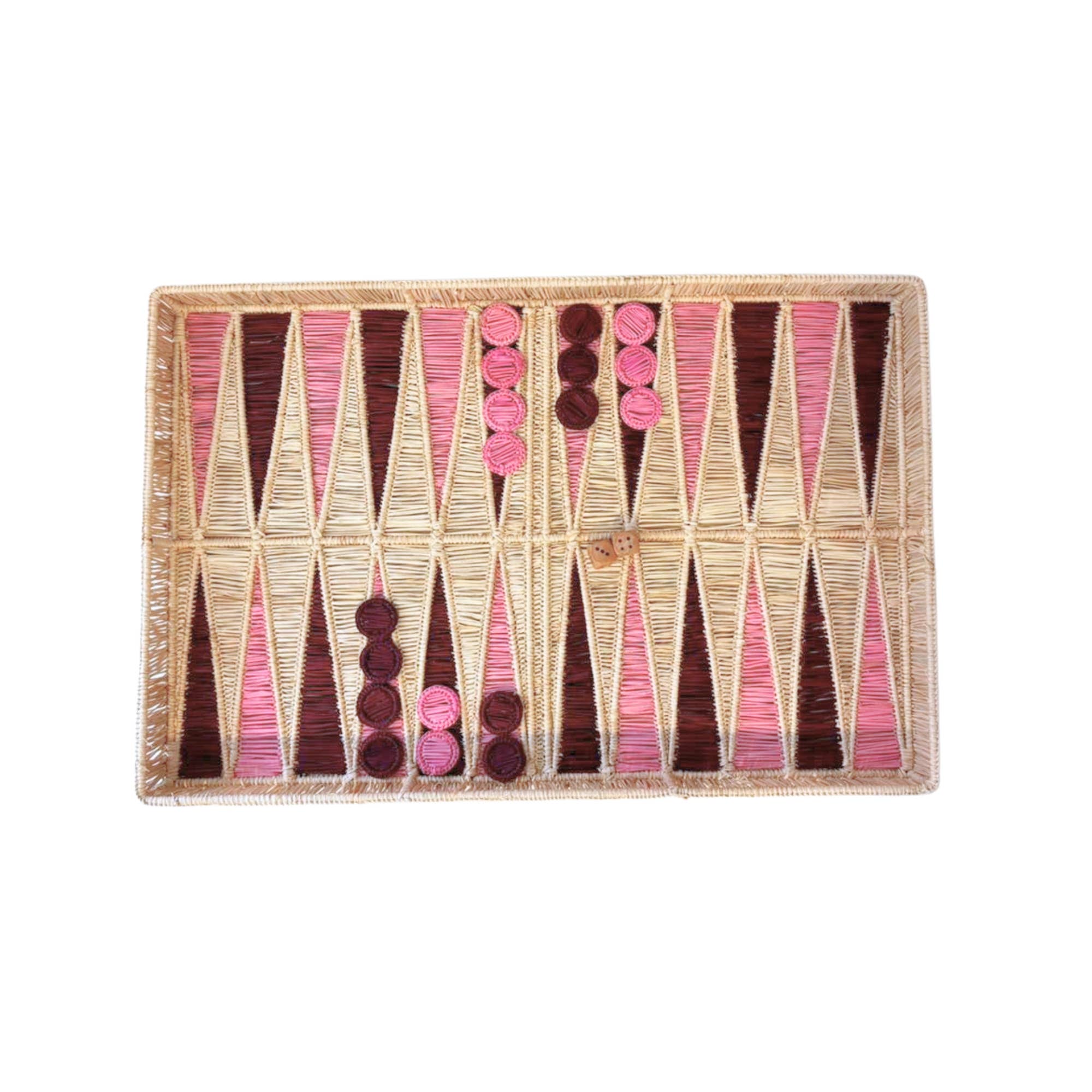 Raffia Backgammon Board Game