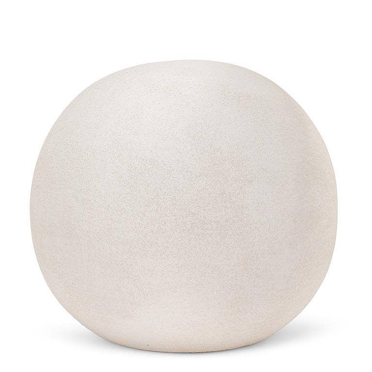 Large Coarse Texture Ivory Garden Sphere