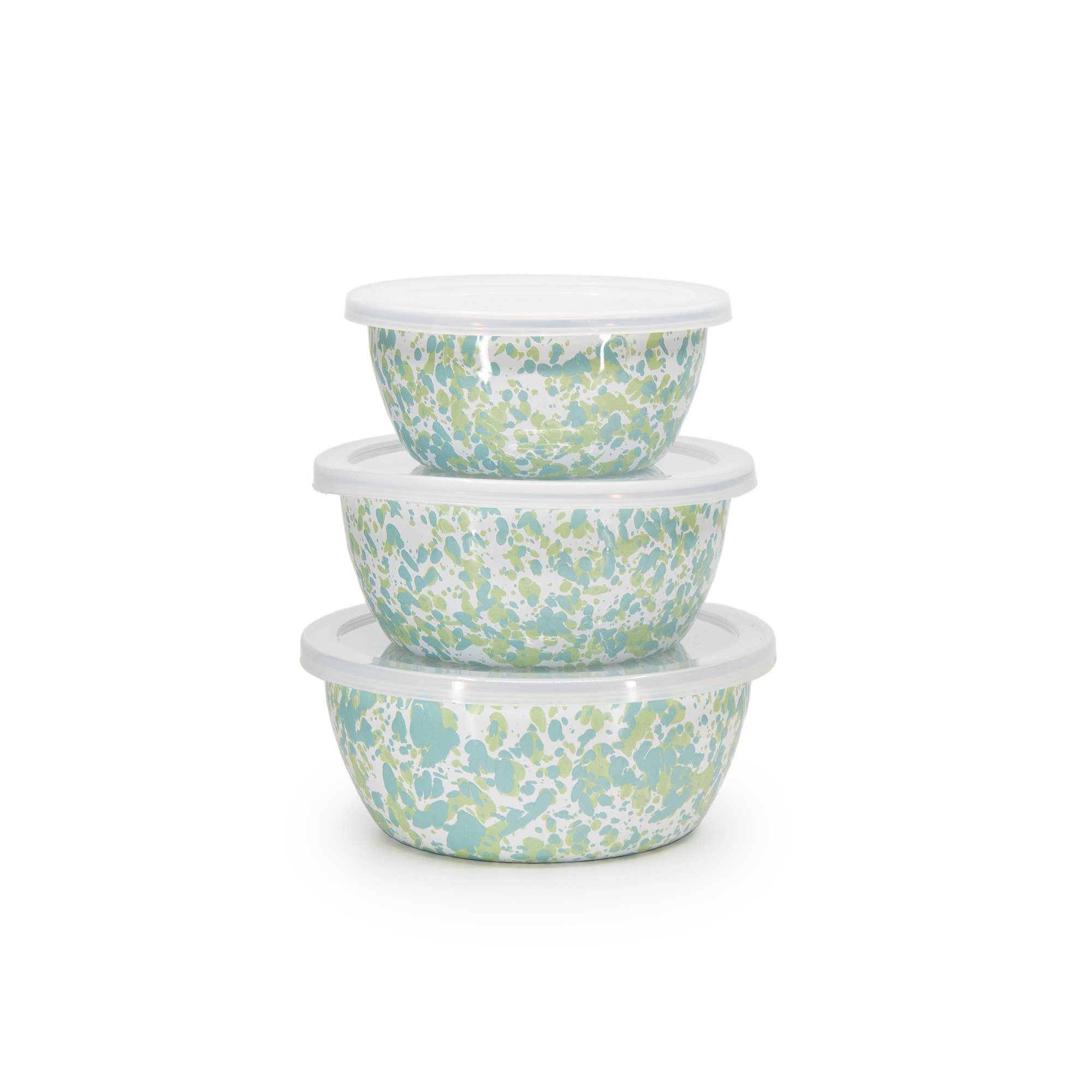 Golden Rabbit Enamelware Jardin Nesting Bowl 3-Piece Set