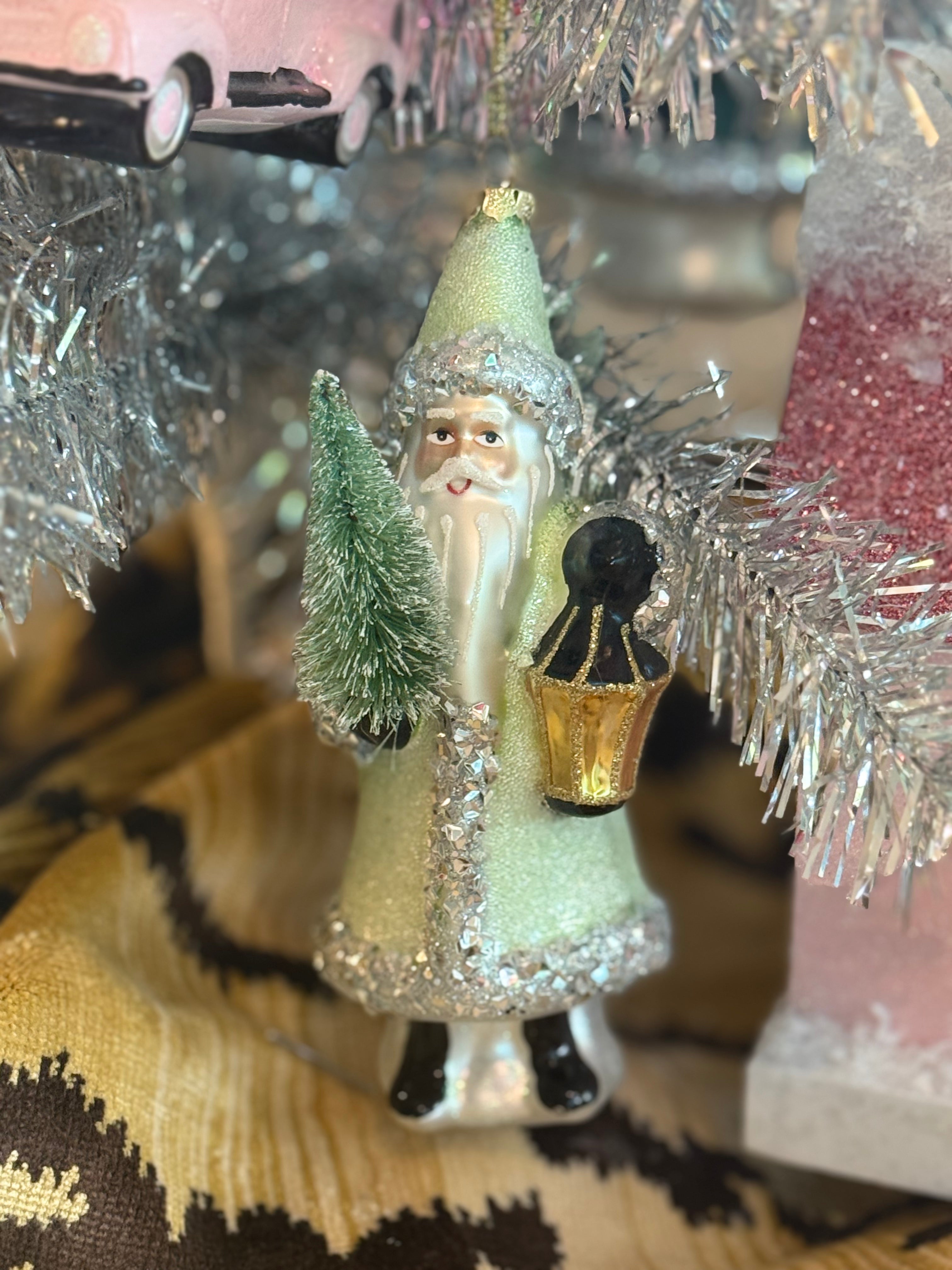 Belsnickle Santa Ornament, Mint