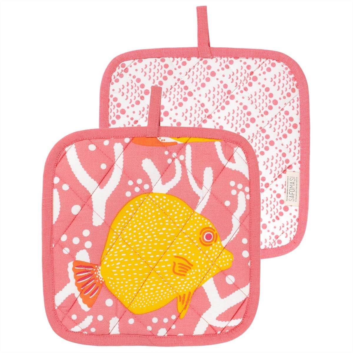 Pink Coral Reef Pot Holder