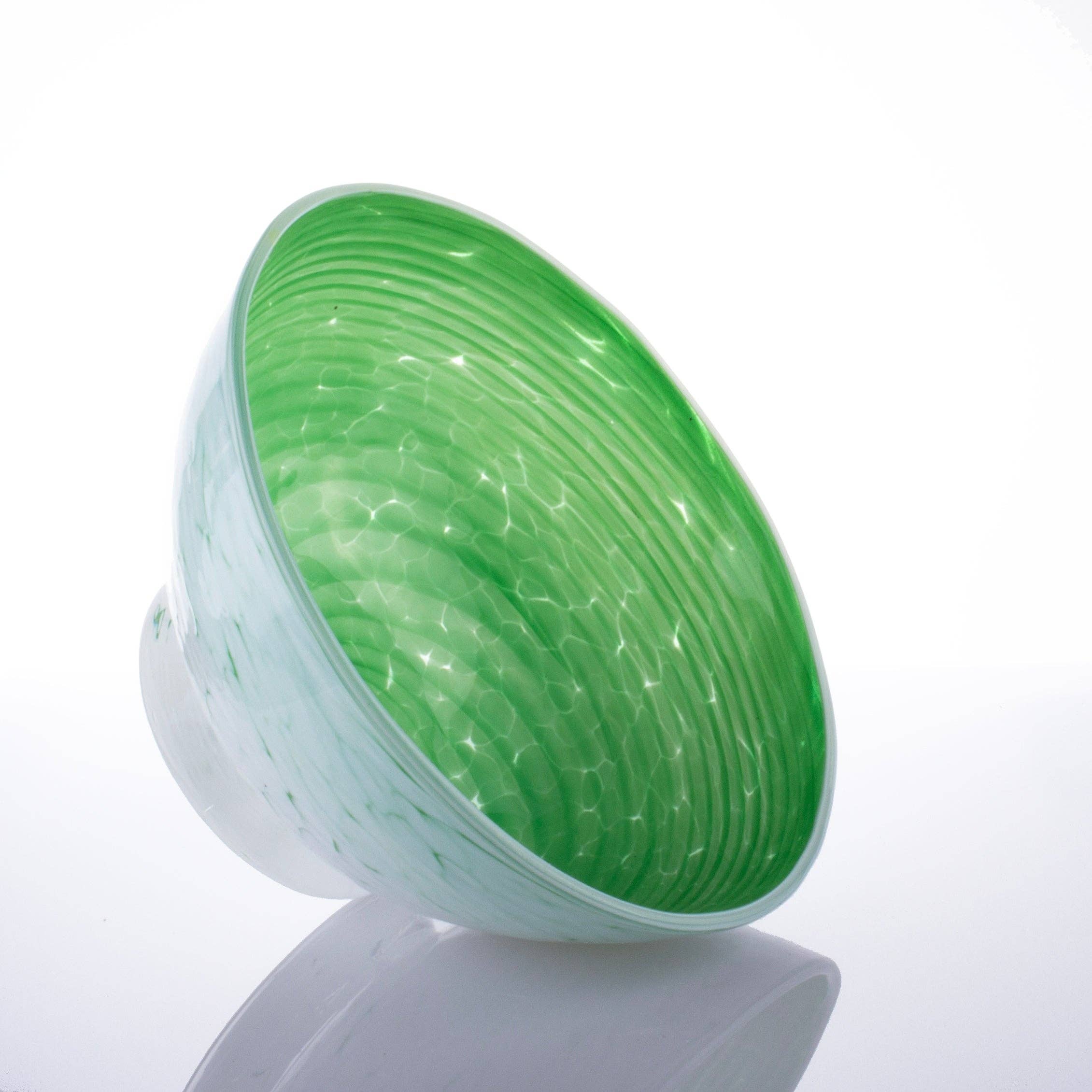 Handblown Glass Bowl, Leaf