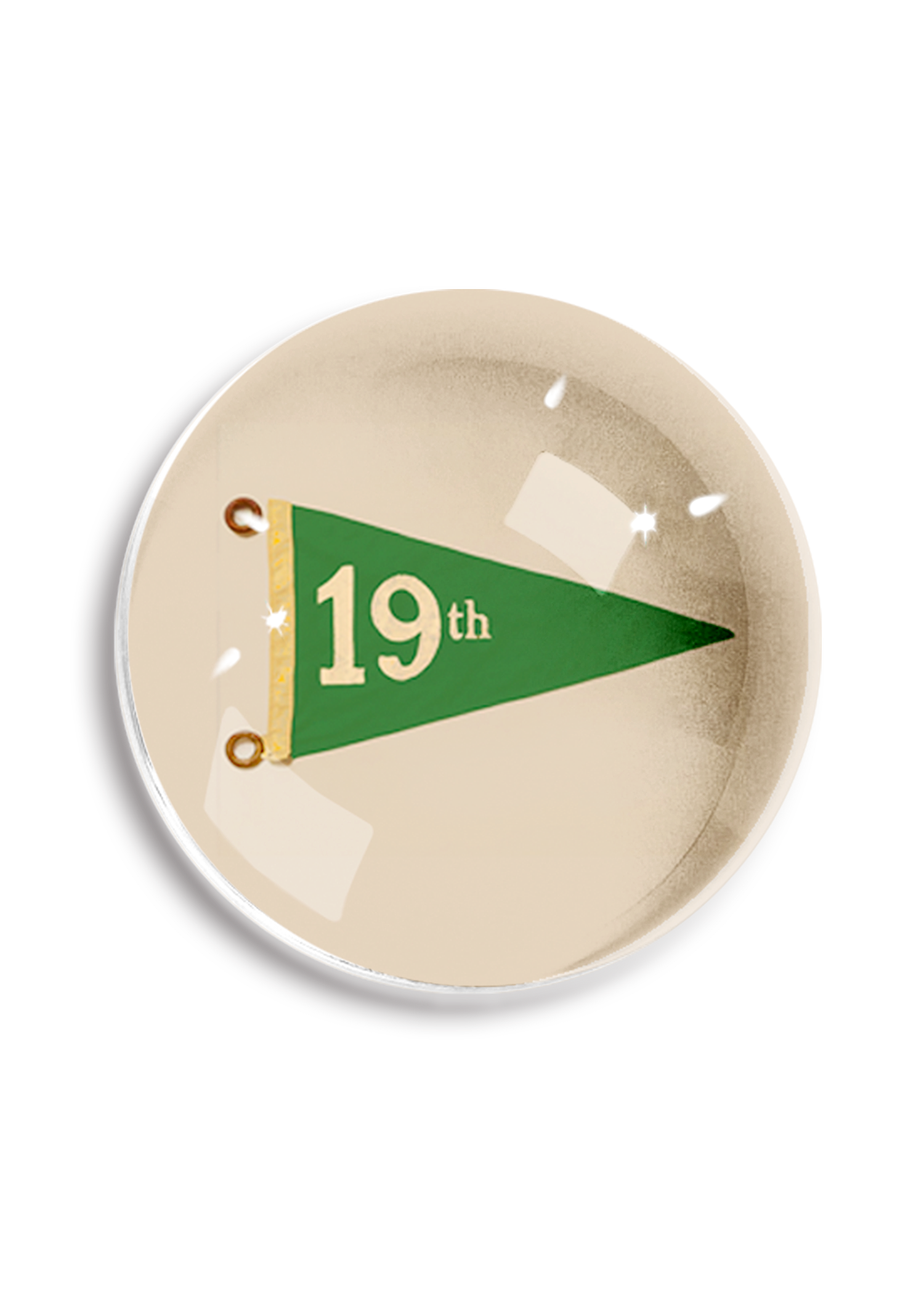 Hole No. 19 Golf Dome Paperweight