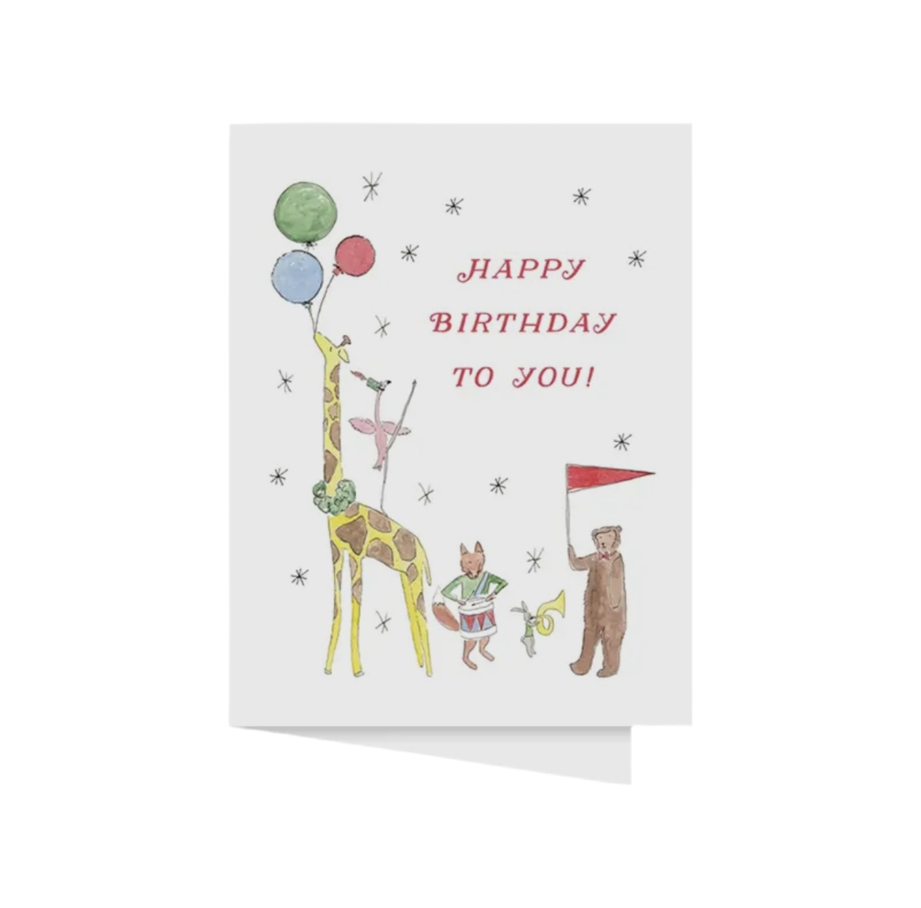 Animal Parade Birthday Card