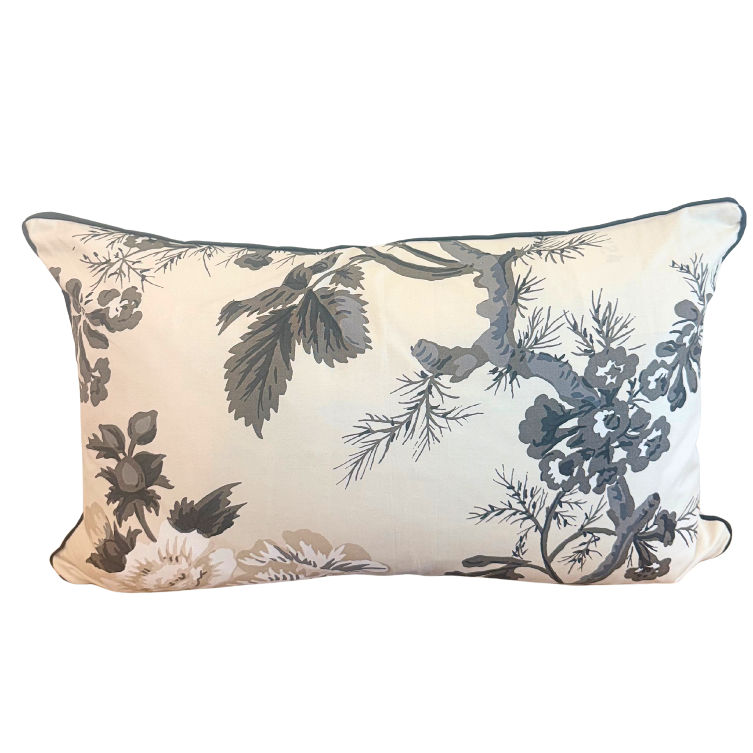 Black and White Chintz Pillow