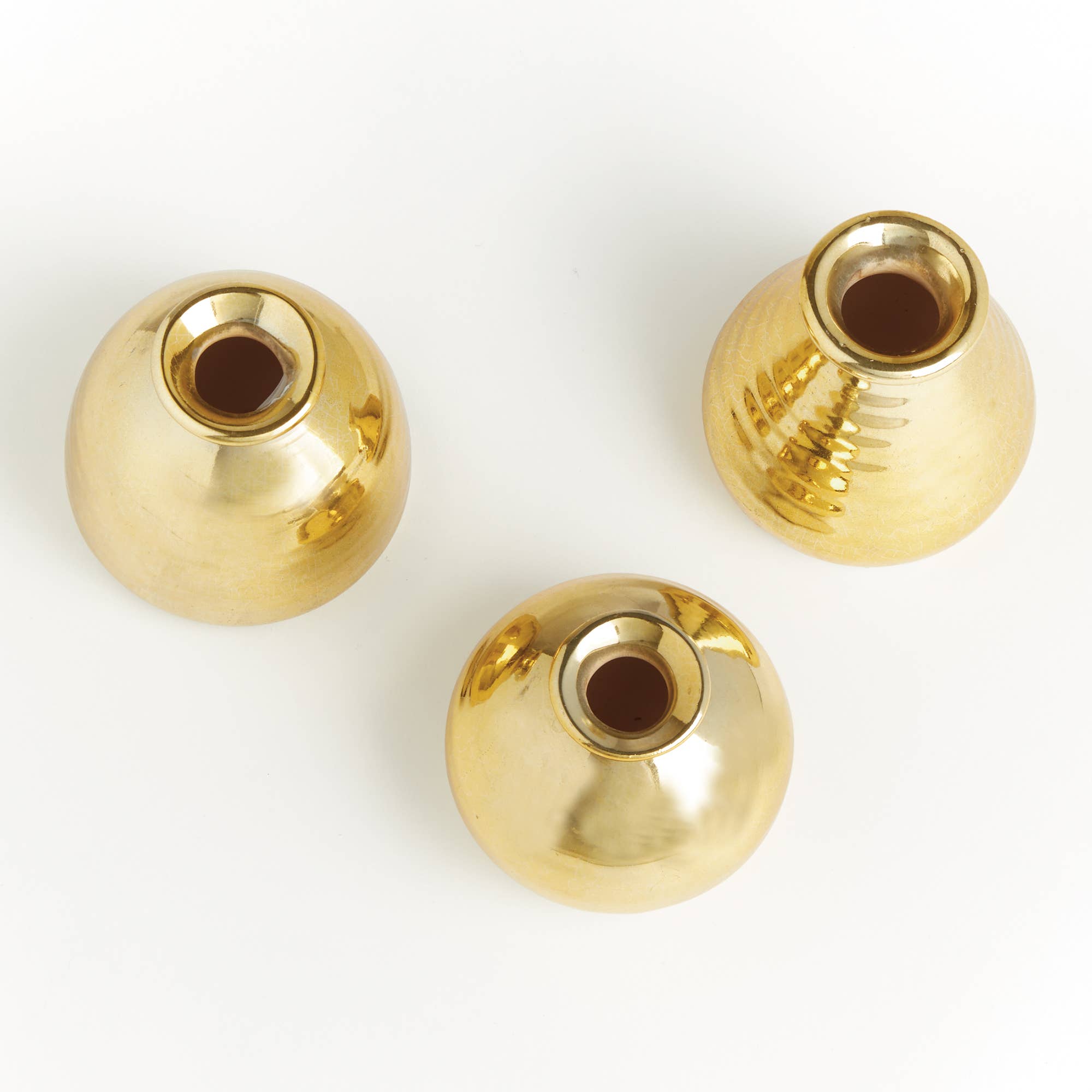 Tinsley Bud Vases, Gold