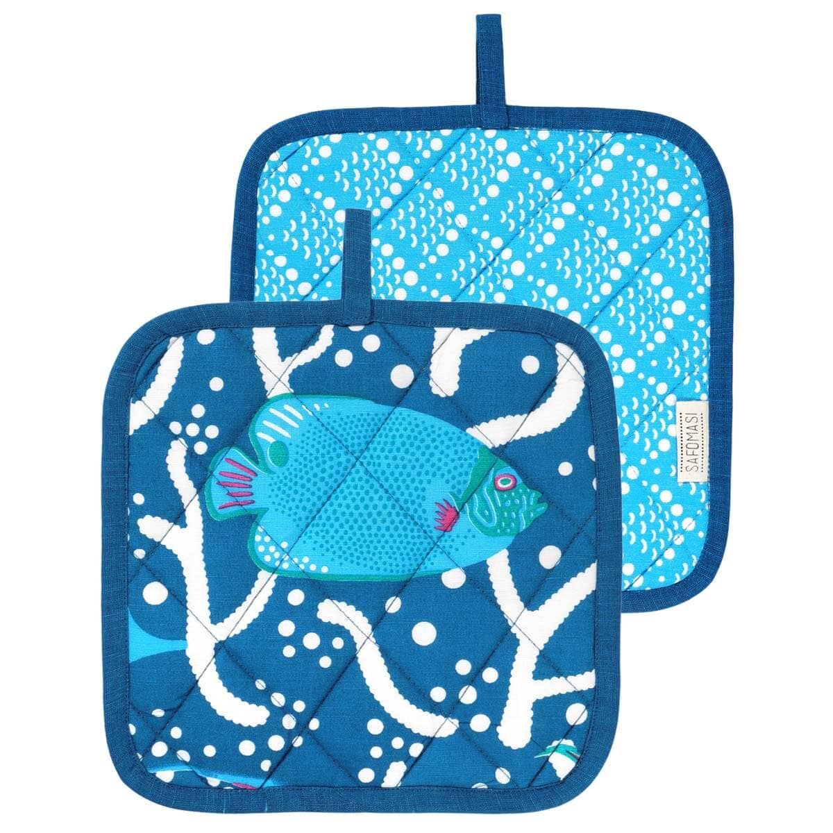 Blue Ocean Reef Pot Holder