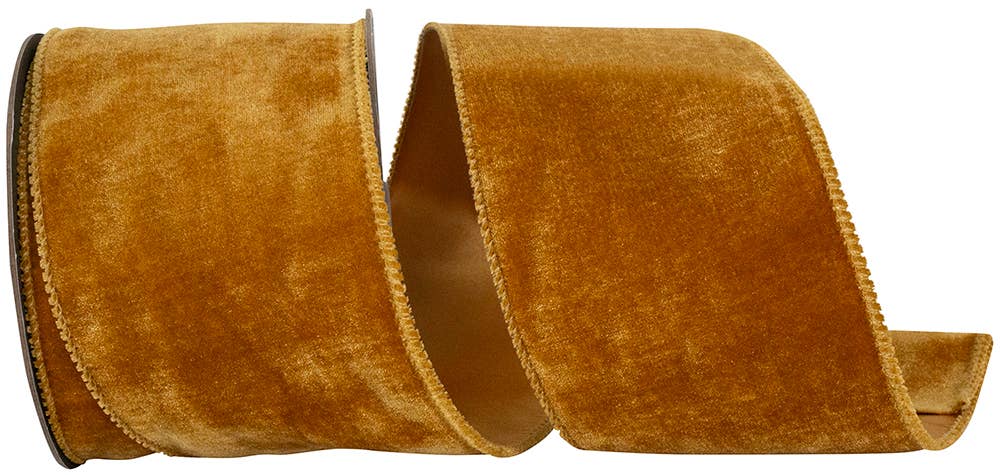 Luxe Plush Velvet, Caramel, 4 In, 10 Yards
