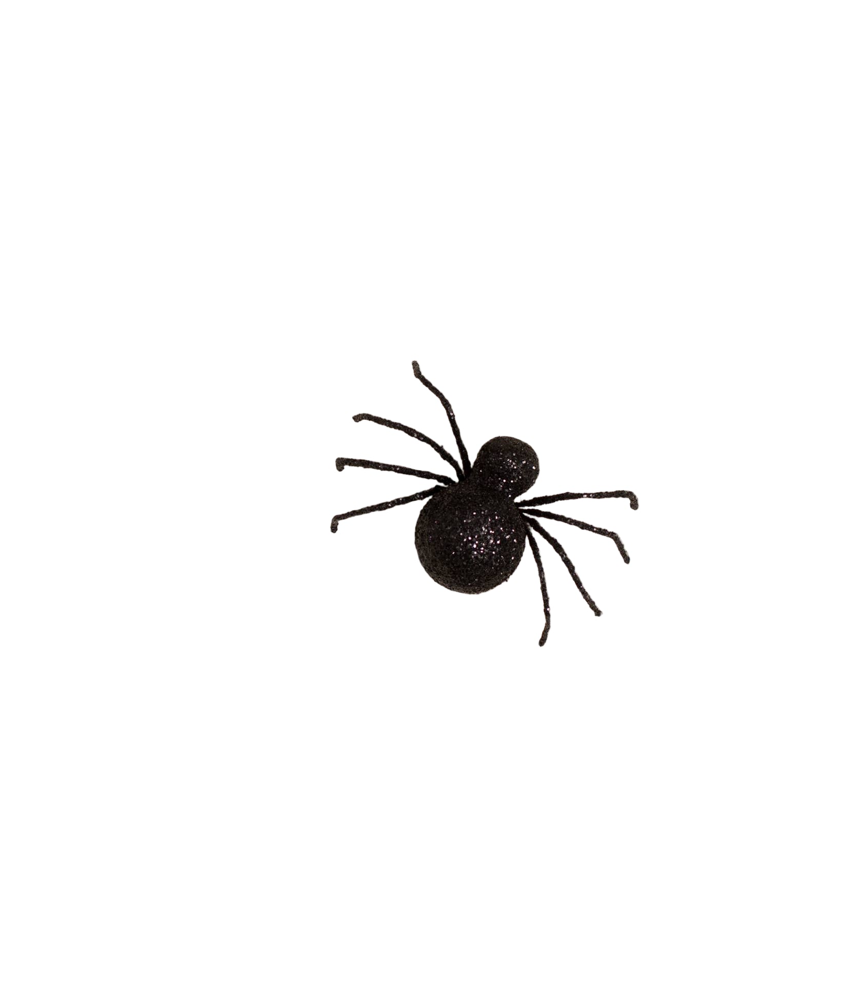 Glittered Spider Black