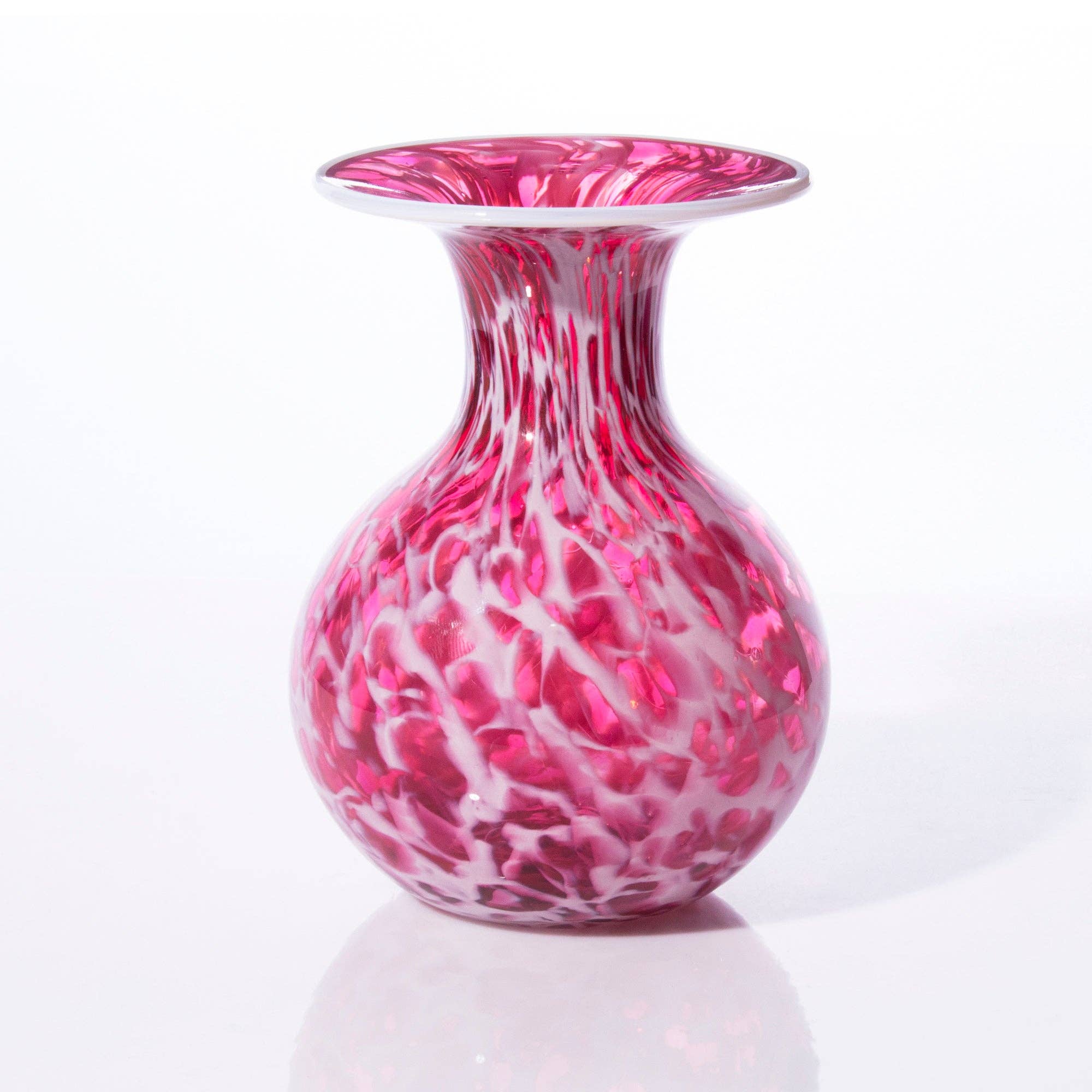 Hand Blown Bud Vase, Rose