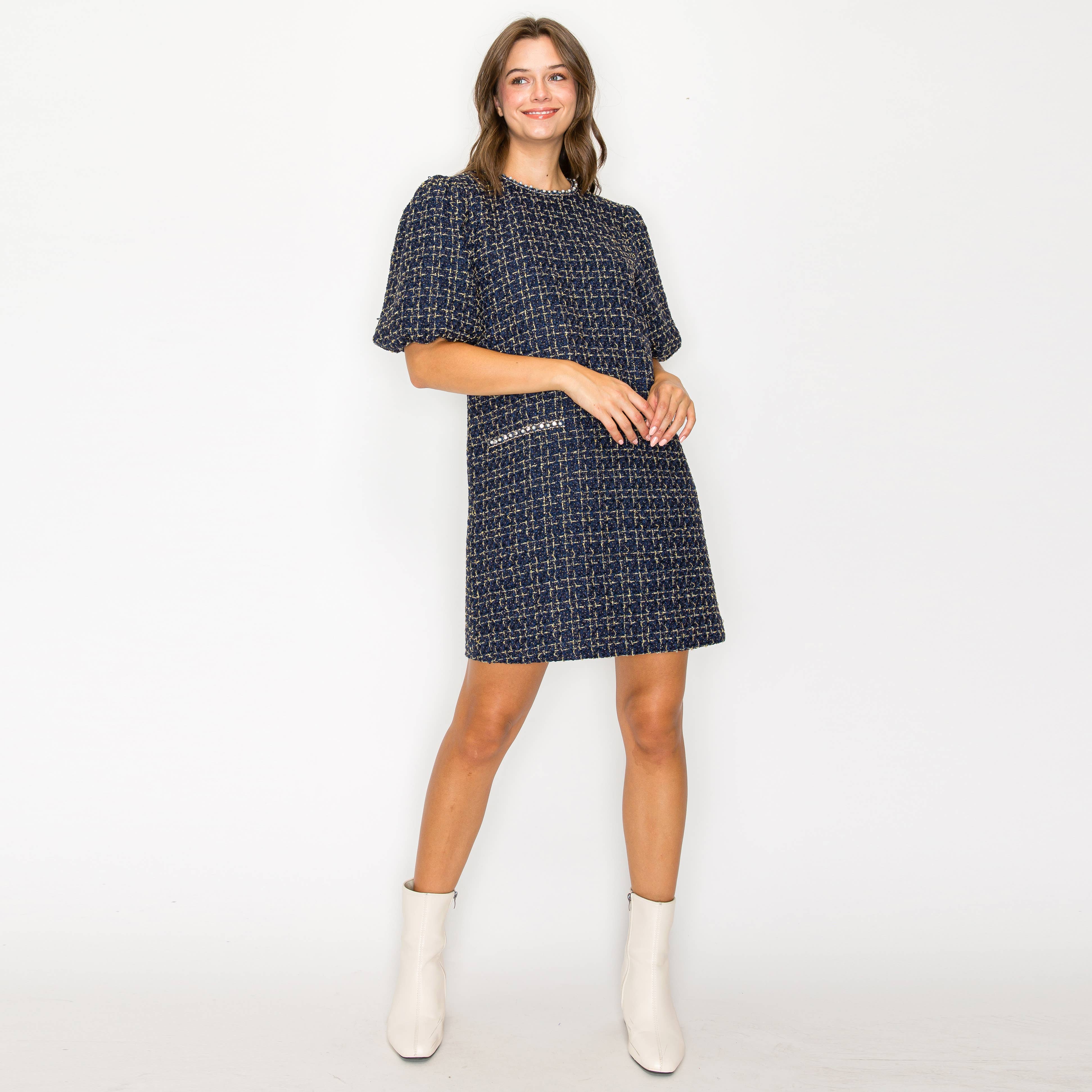 Jackie Boucle Mini Dress