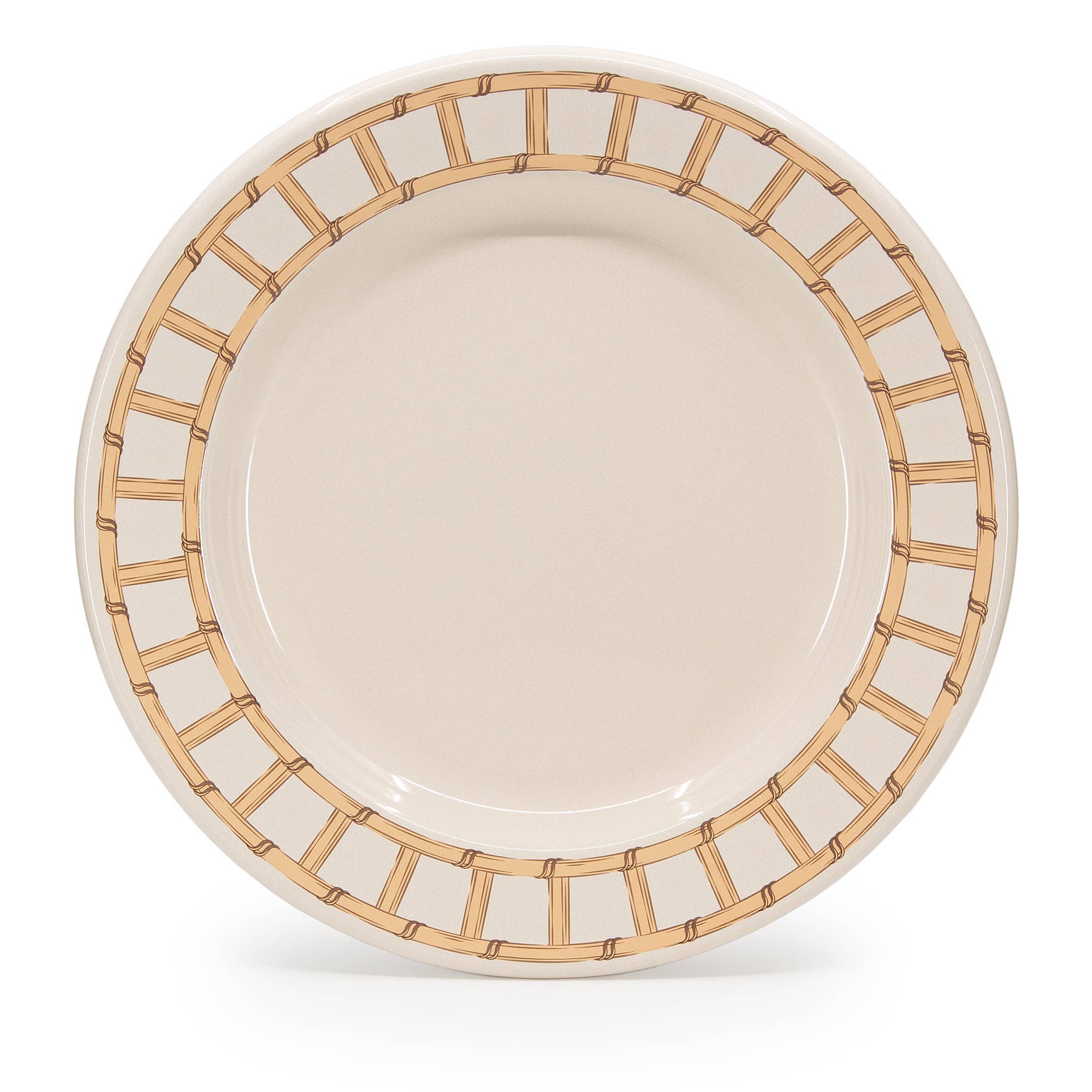 Domino x CCH Wicker Enamelware Dinner Plate: Almond