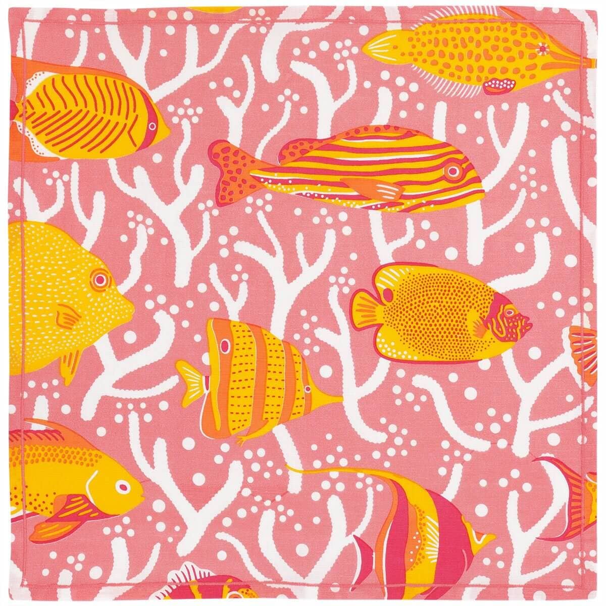 Pink Coral Reef Napkins -Set of 2