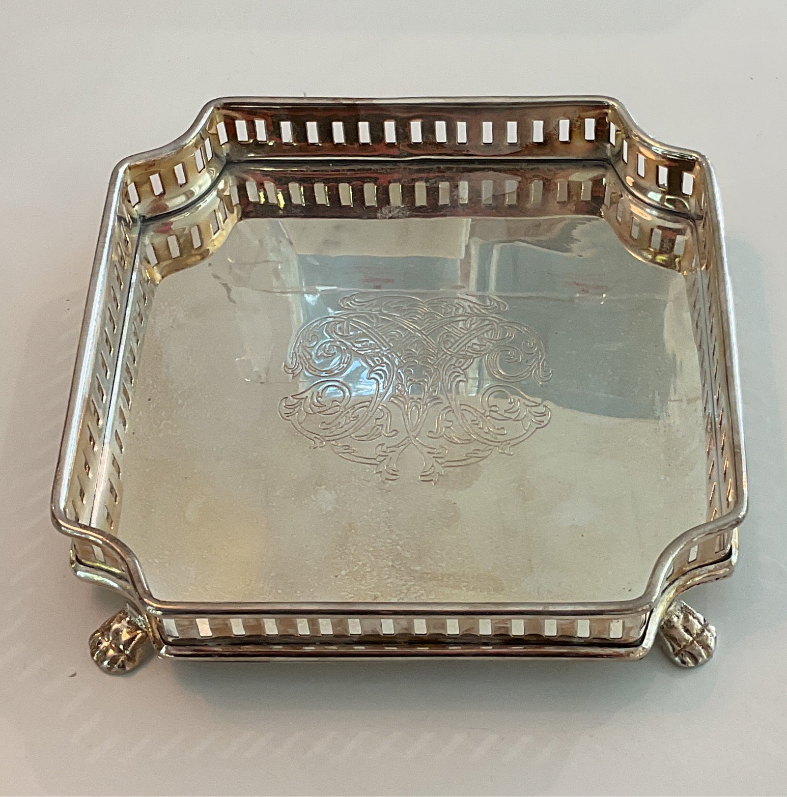 Silver Square Gallery Tray