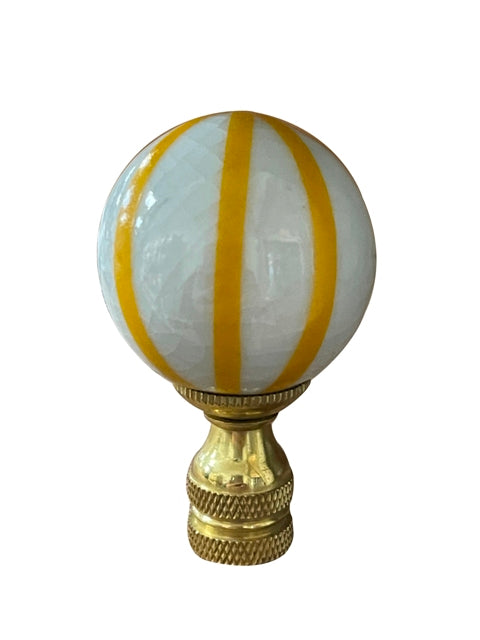 Yellow Stripes Finial