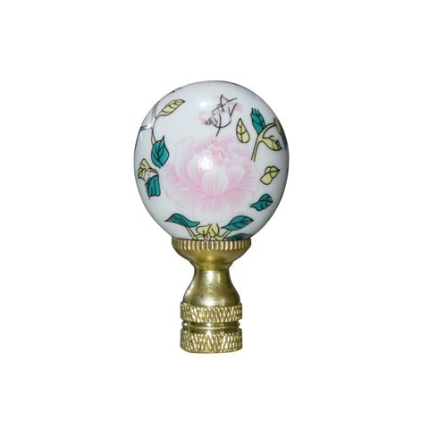 Large Rose Medallion Finial