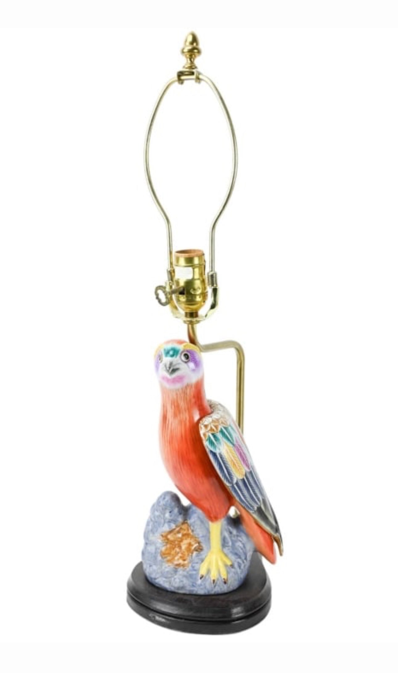 Ceramic Parrot Lamp, Vintage