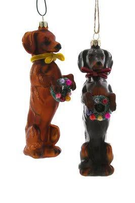 Festive Dachshund Ornament