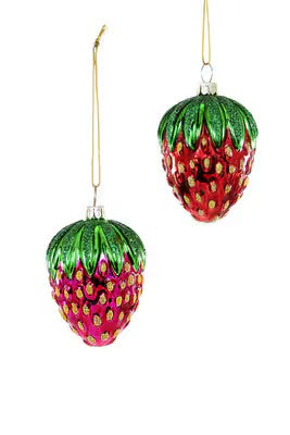 Vintage Strawberry Ornament