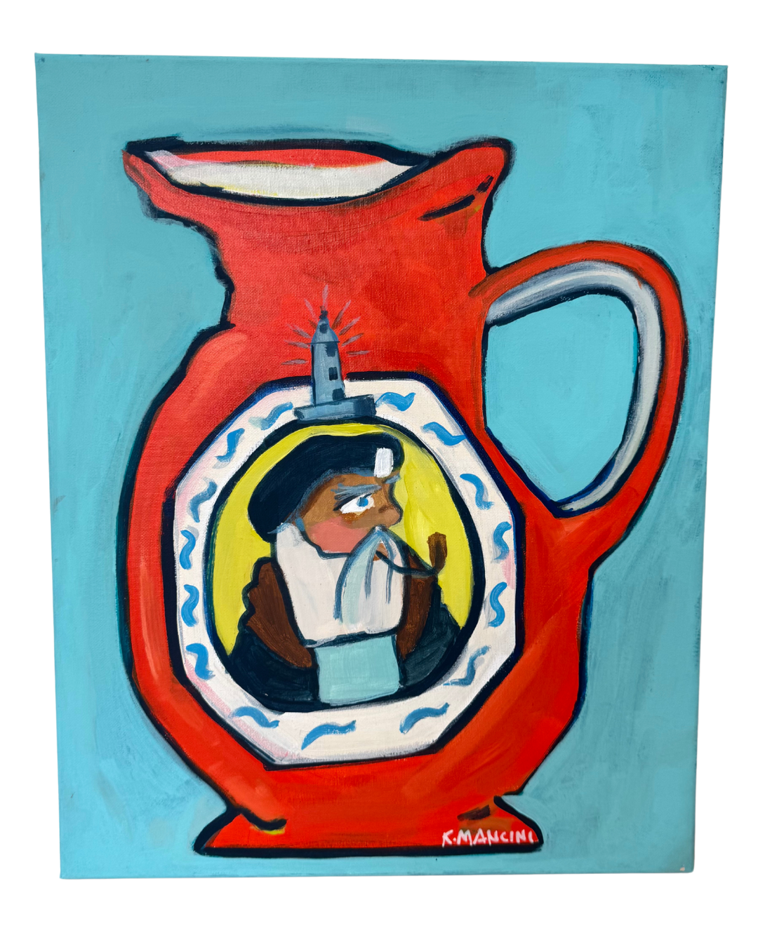 Seafolk Pottery Painting Blue