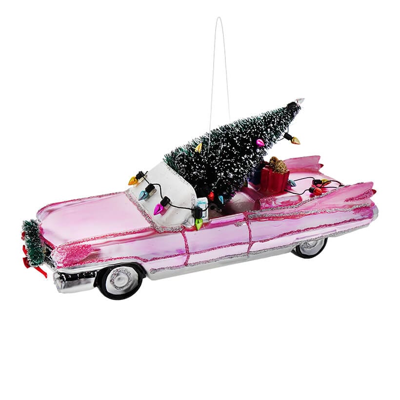 Pink Cadillac Ornament