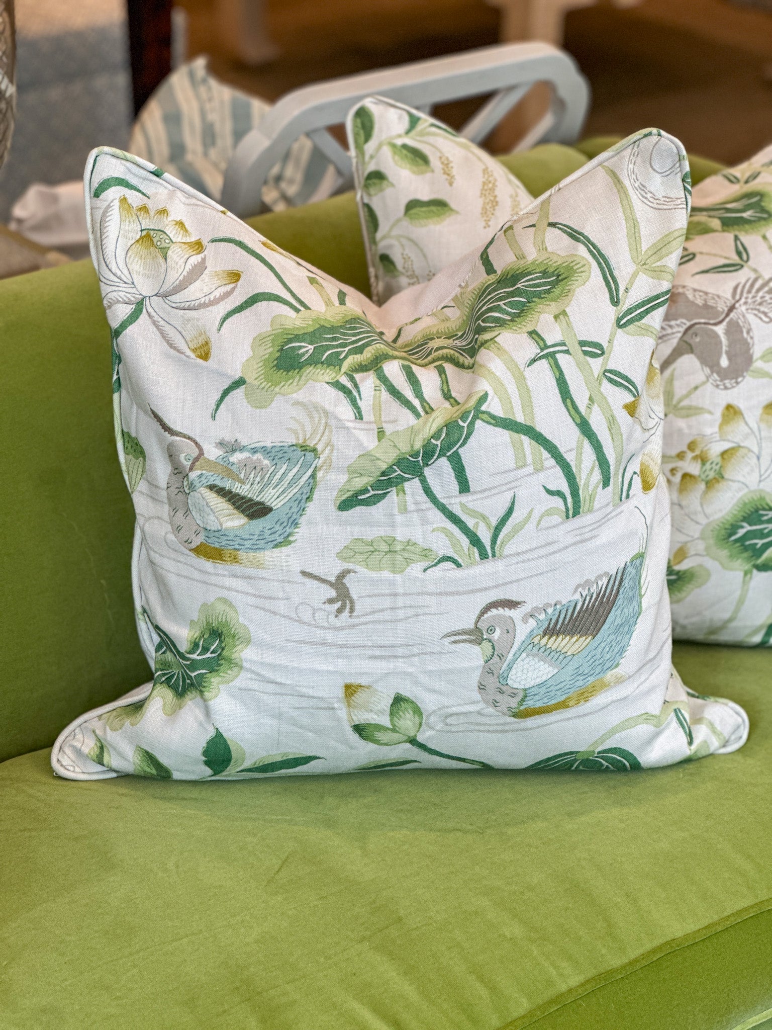 Schumacher “Lotus Garden” Pillow