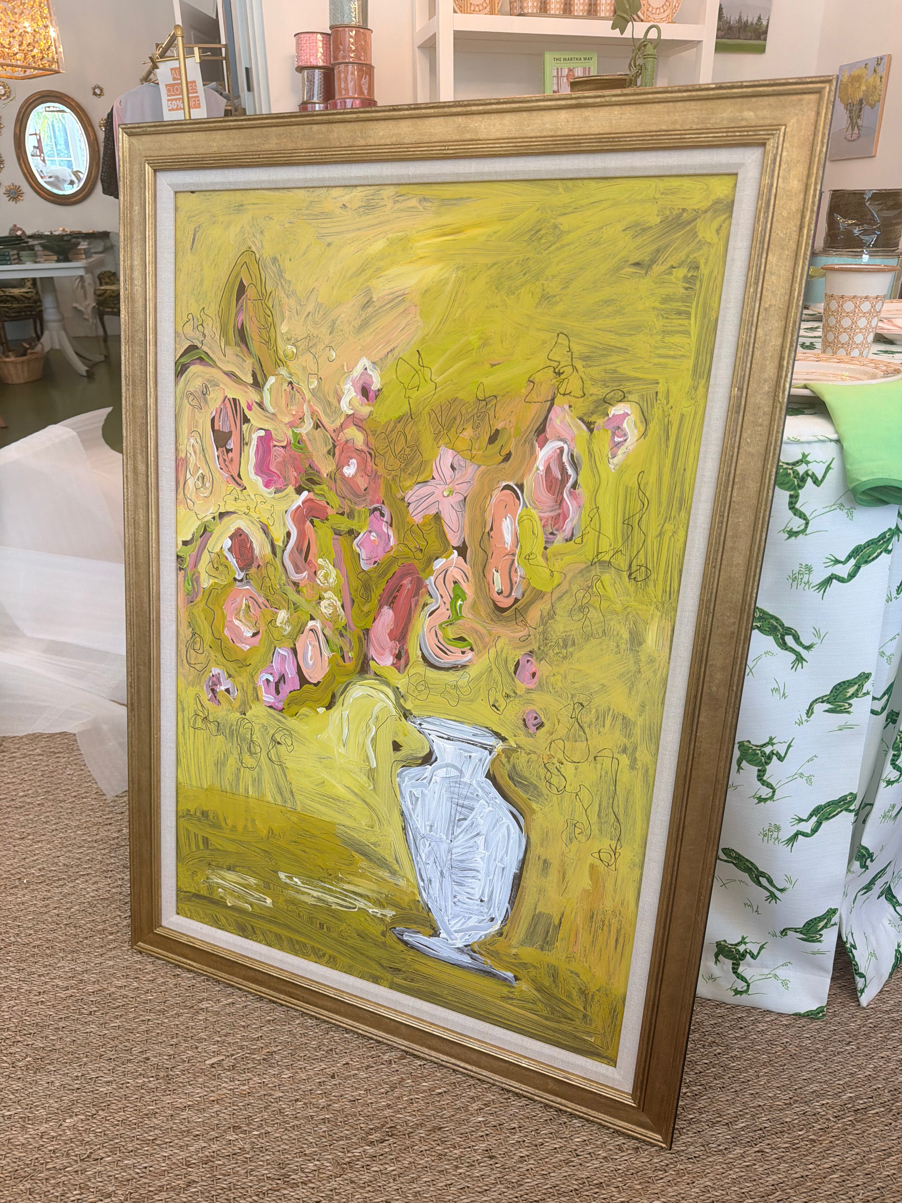 Alice Caudille  Abstract Floral Still Life #3