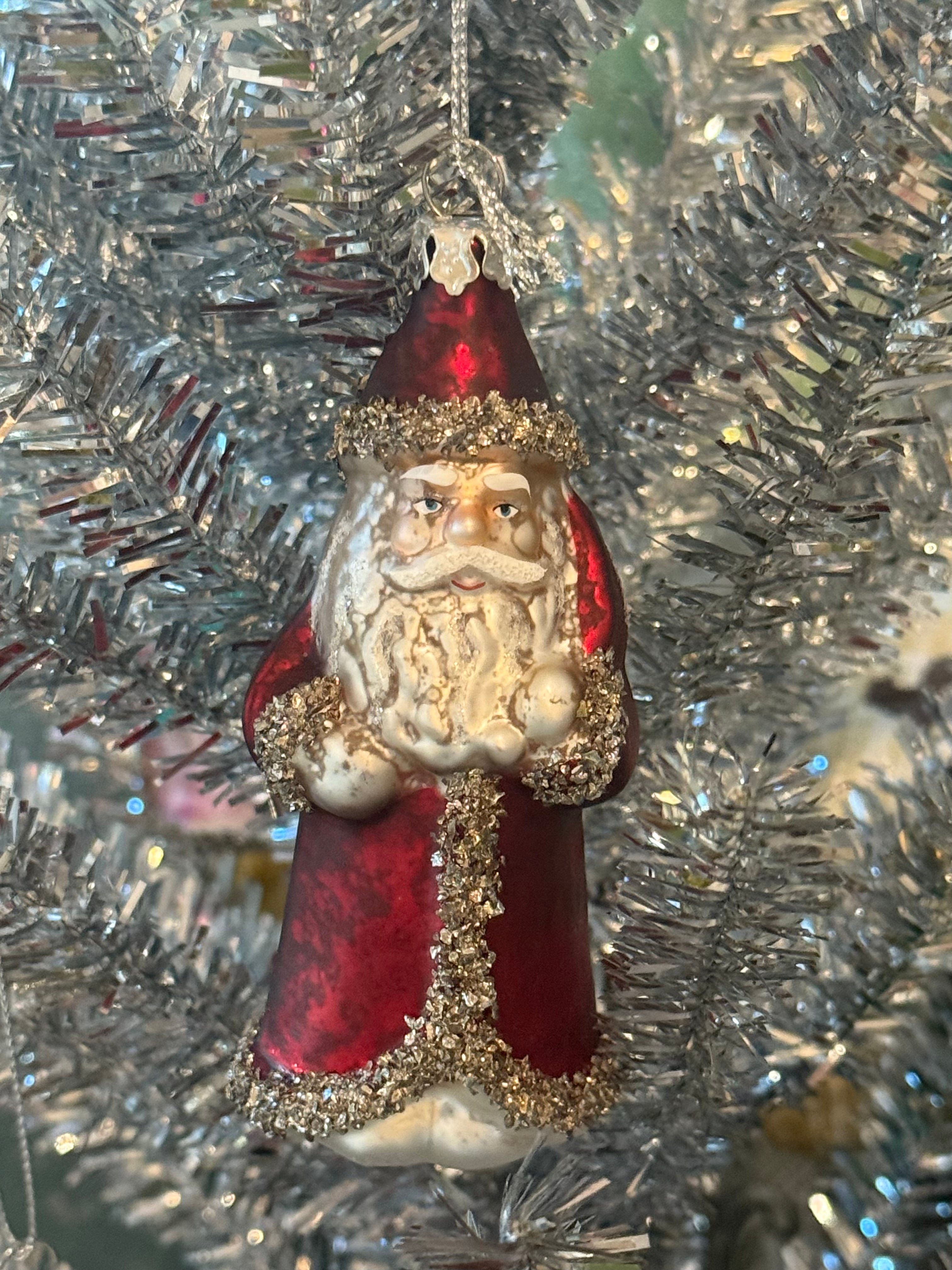 Vintage Santa Ornament
