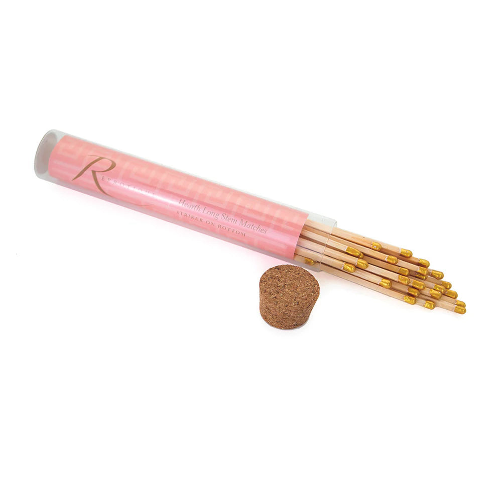 Gold Tipped Hearth Long Stem Matches