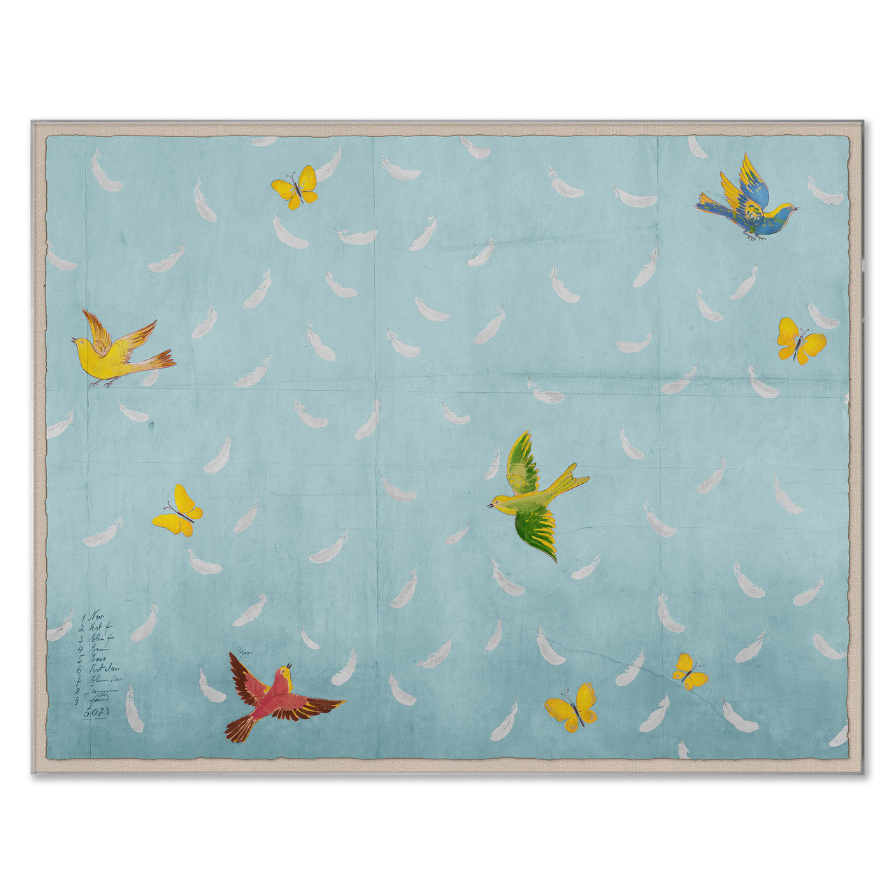 Paule Marrot , Blue Feathers