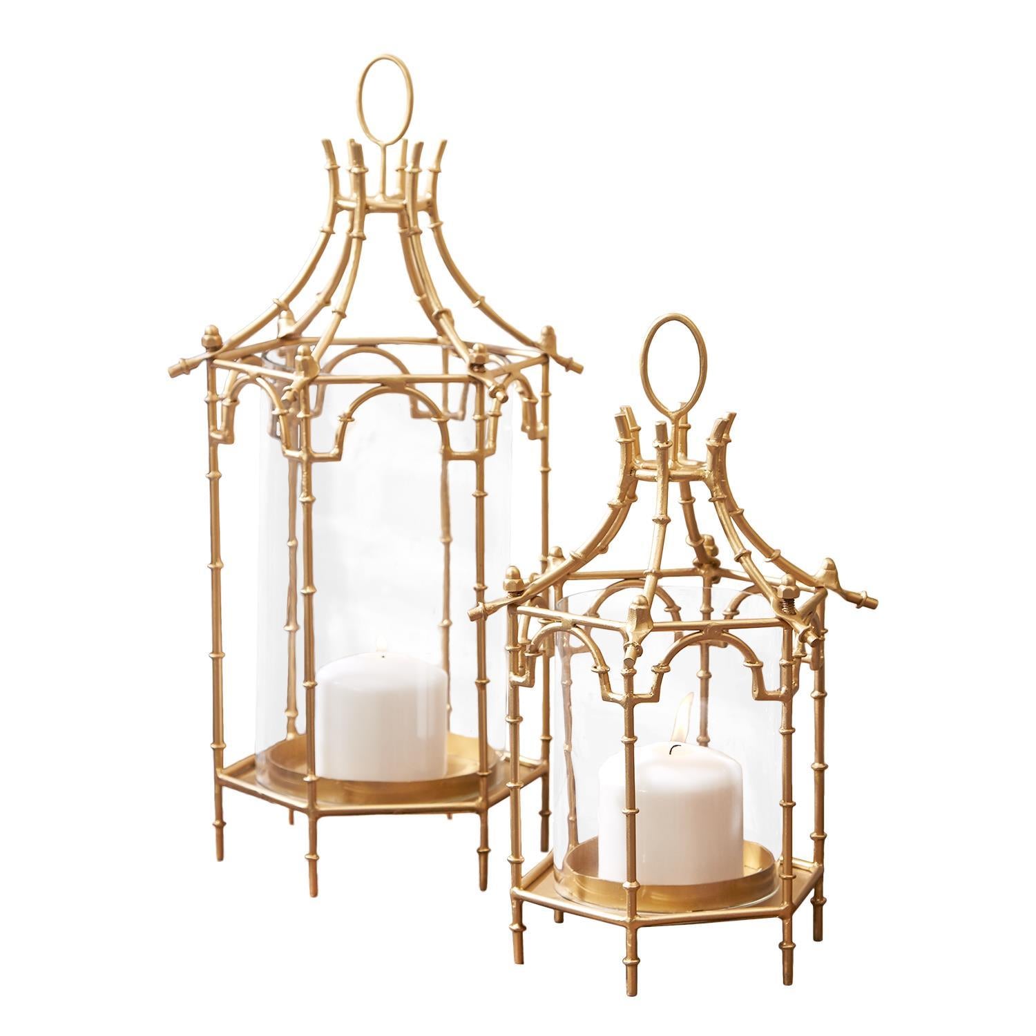 Glass and Iron Pagoda Lantern