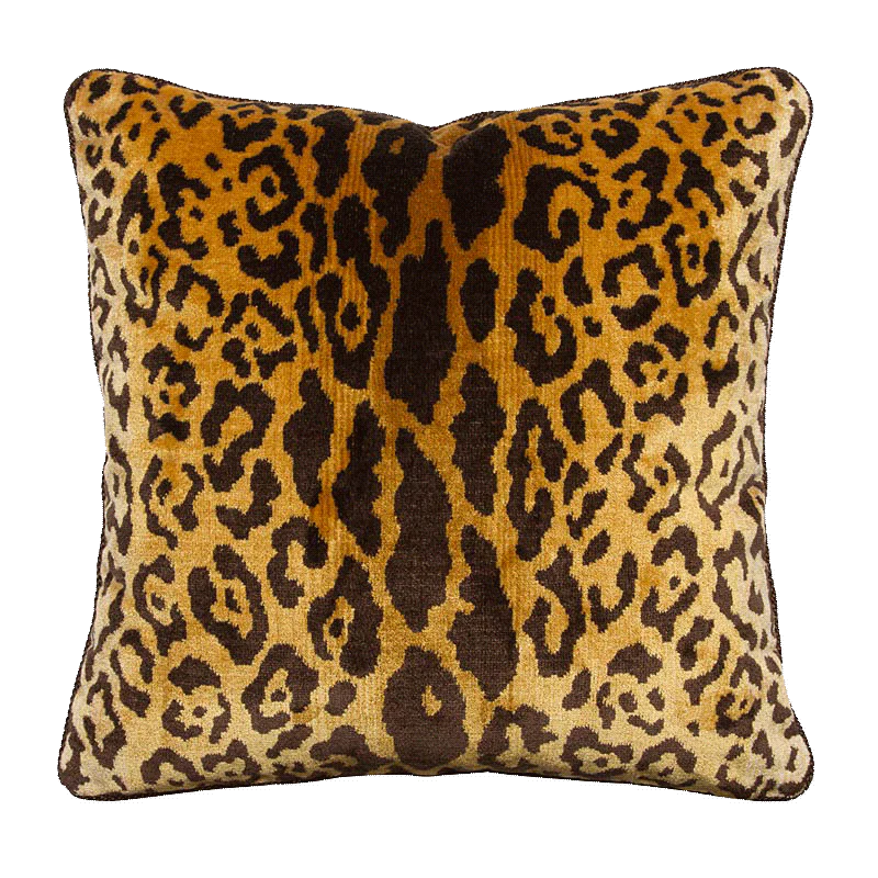 Scalamandre Silk Velvet Leopardo Pillow