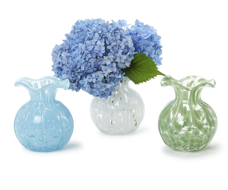 Ruffled Edge Spotted Vase