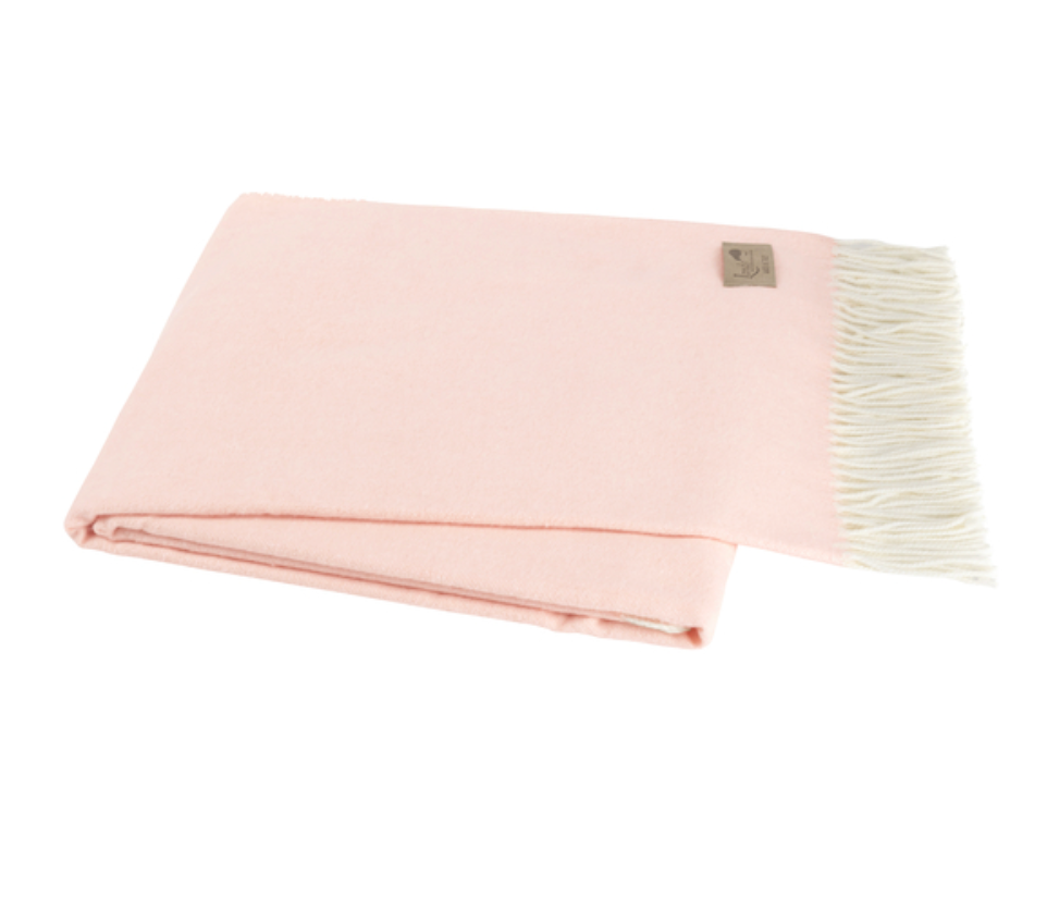 Blush Cotton Blend Throw