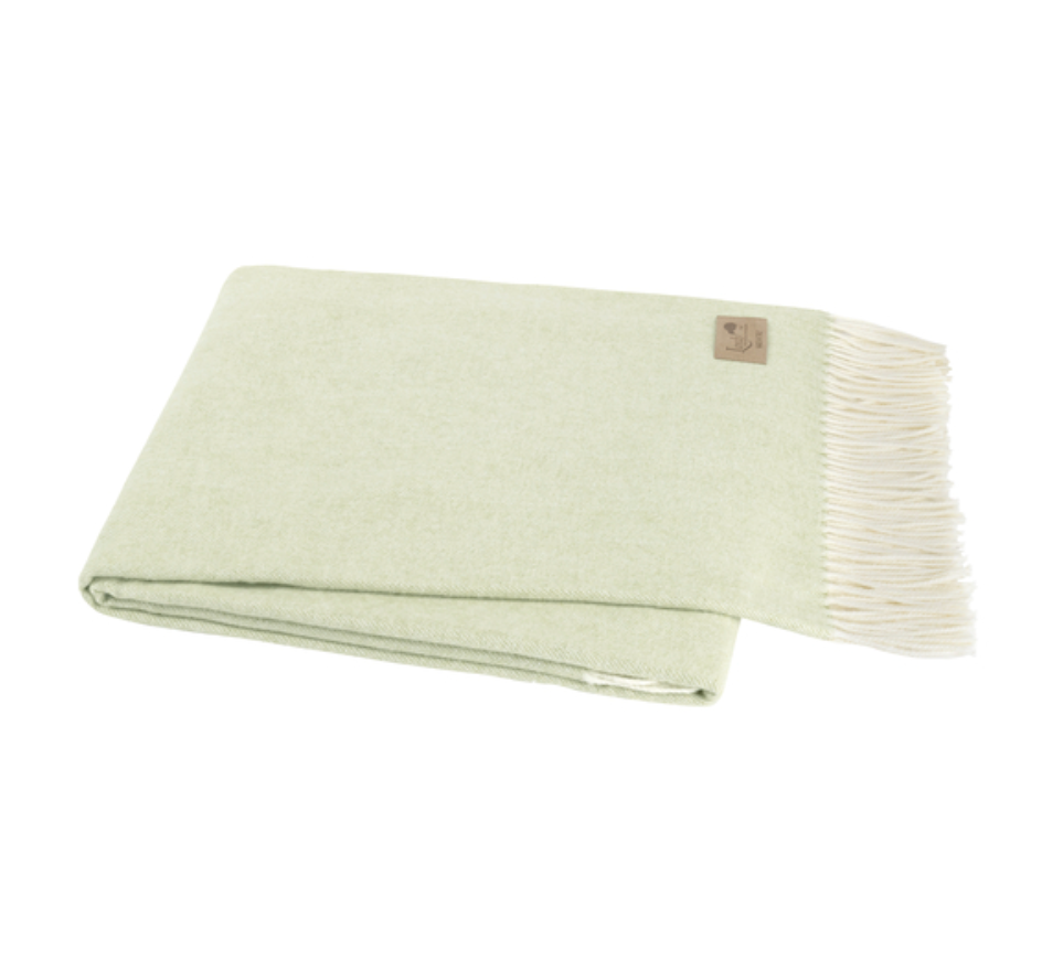 White Sage Cotton Blend Throw