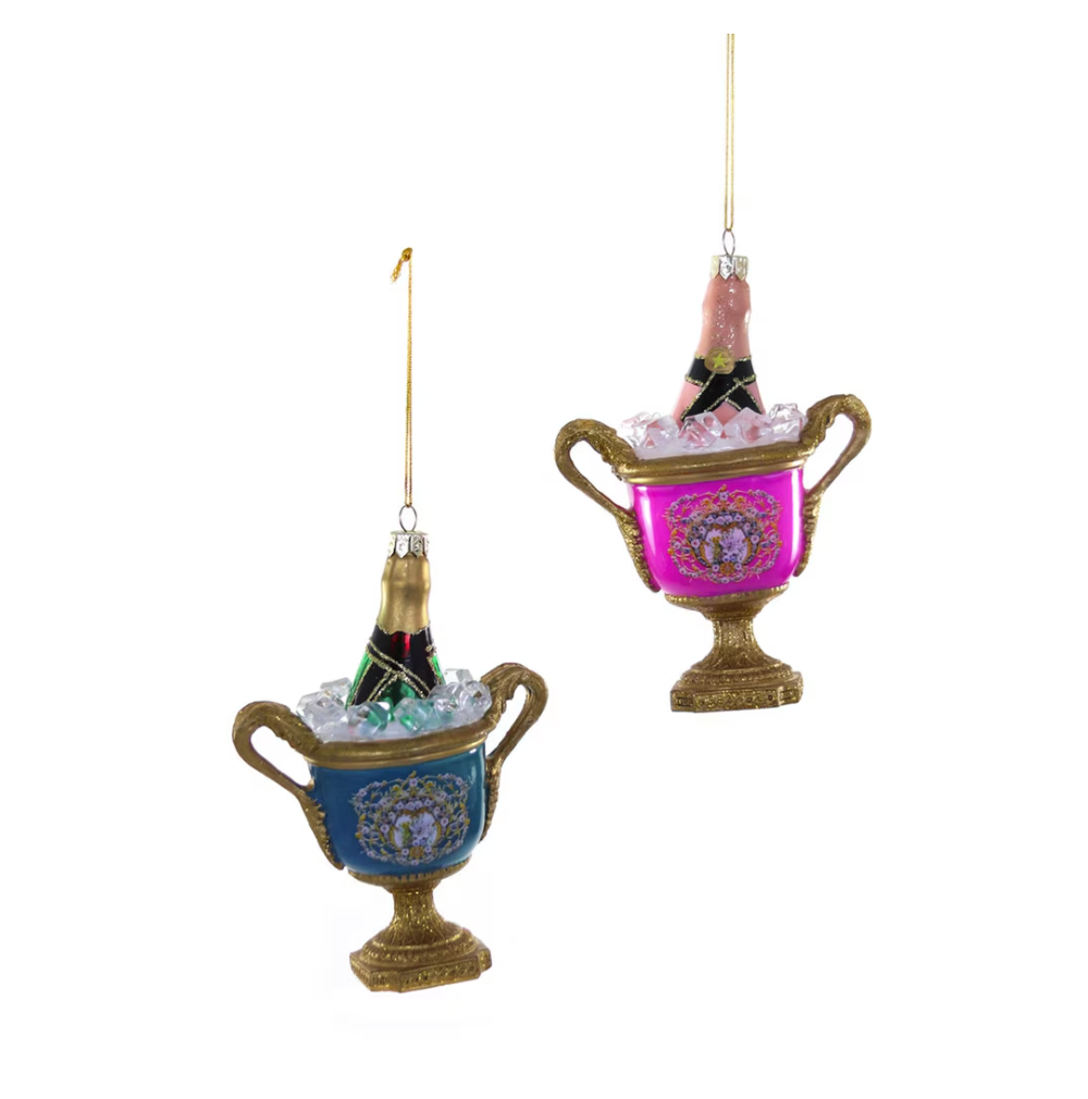 French Wine Bucket Ornament