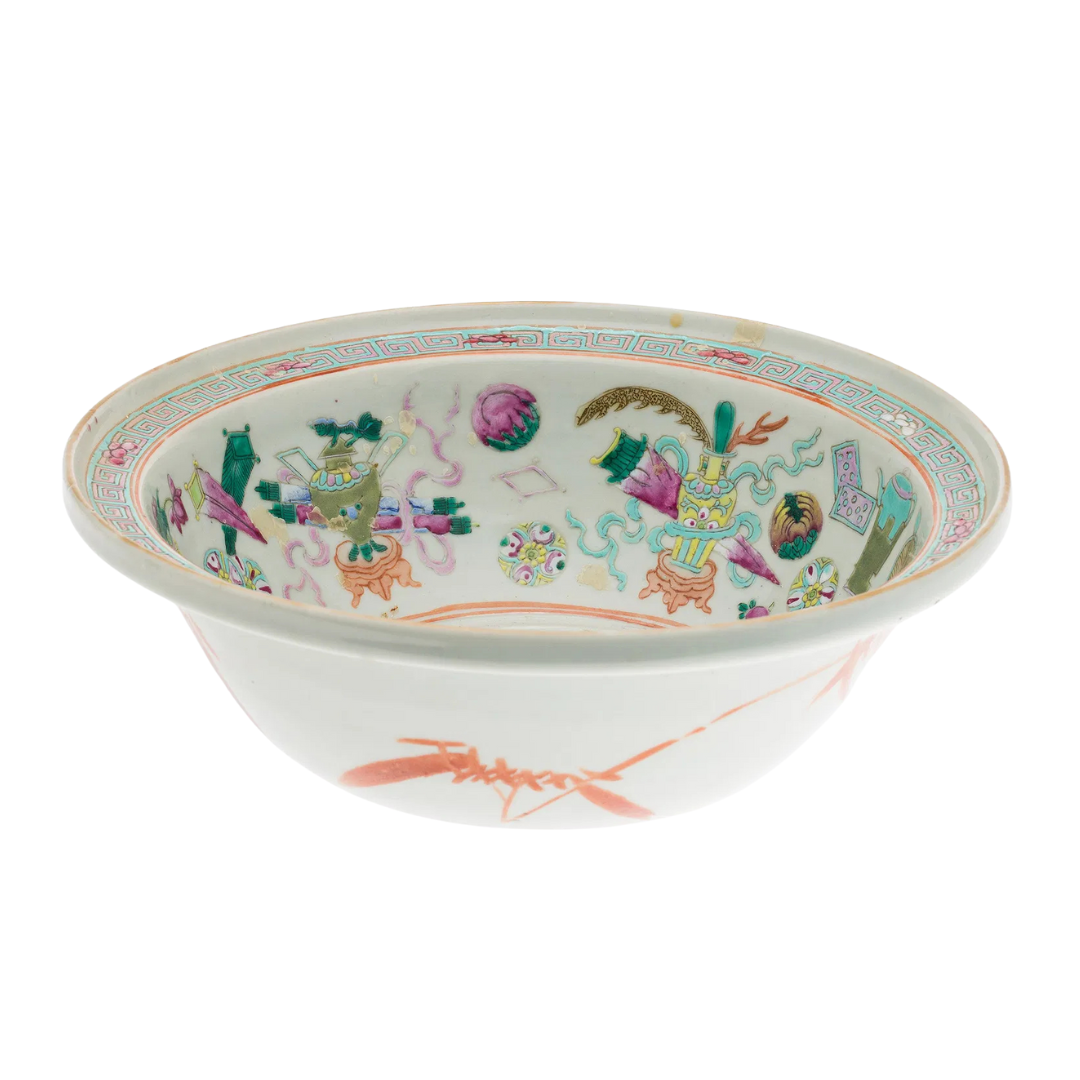 Vintage Chinese Famille Rose Porcelain Bowl