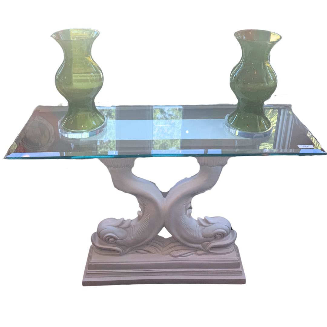 Vintage Koi Console Table