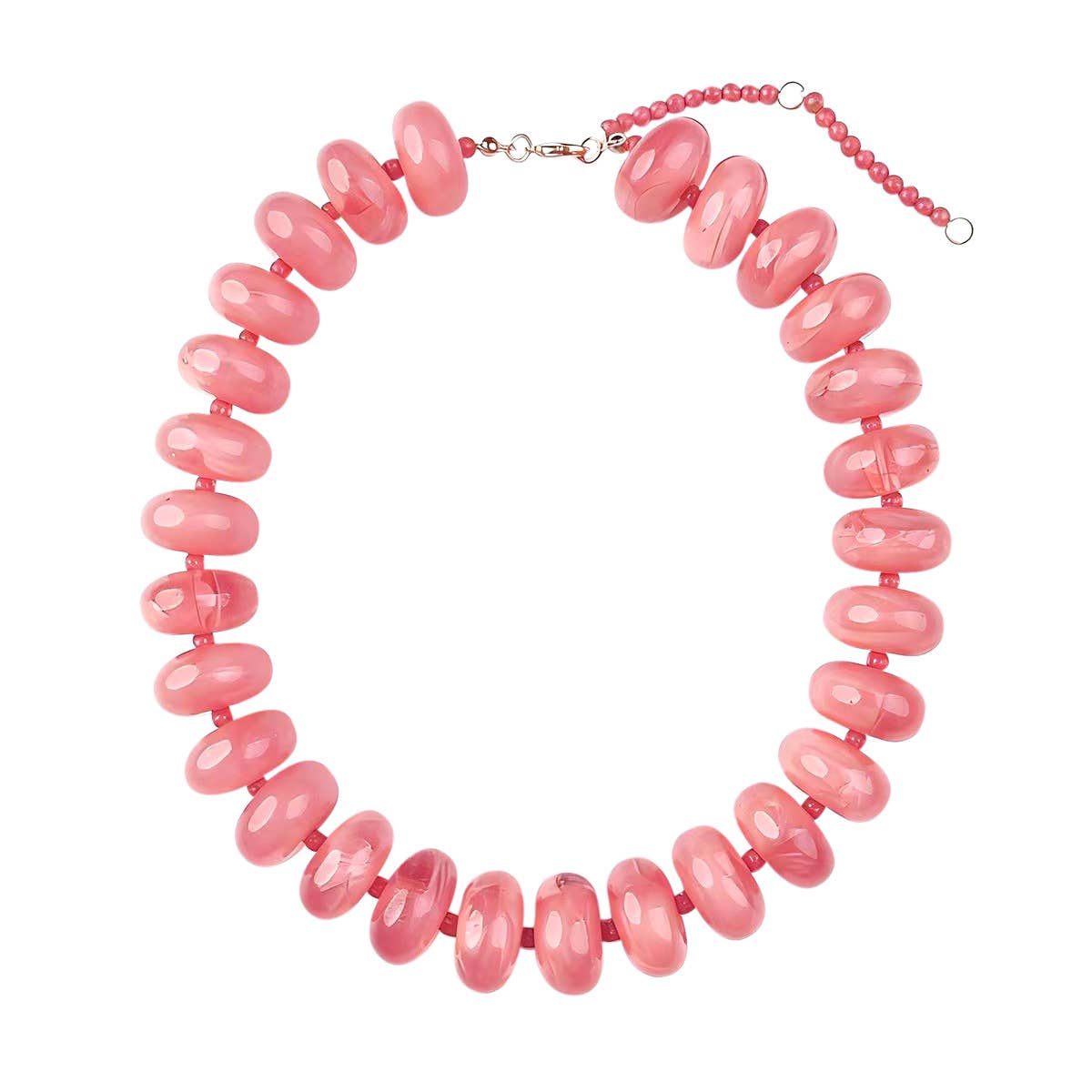 Coral Bailey Chunky Beaded Necklace