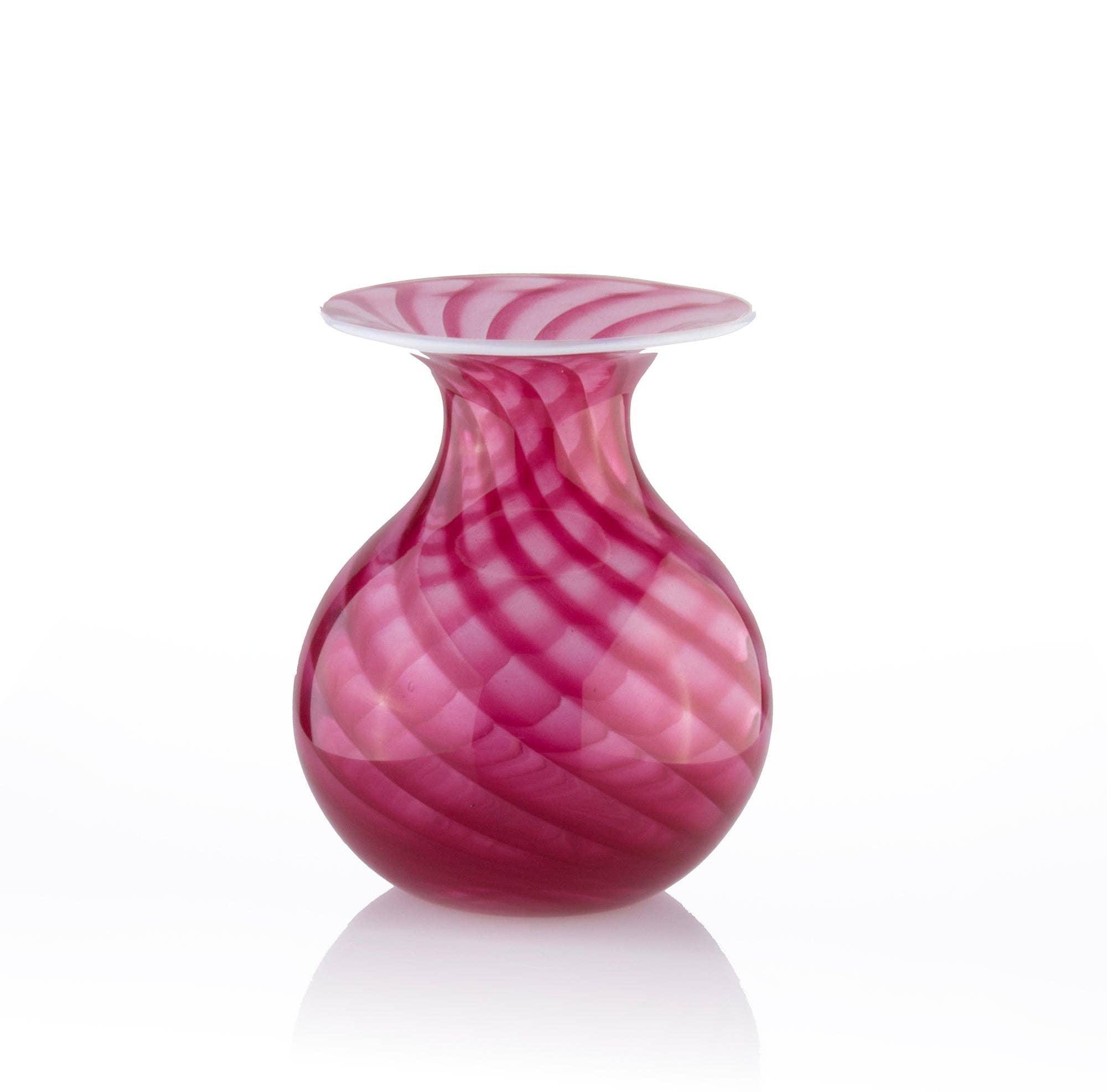 Hand Blown Bud Vase, Flamingo
