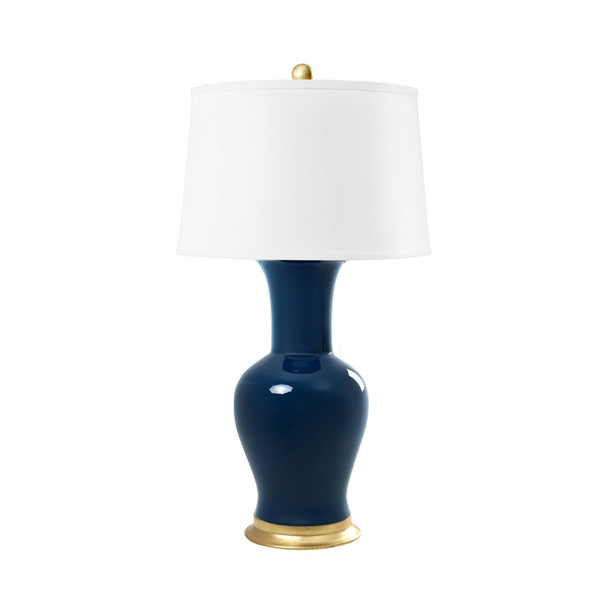 Acacia Lamp - Navy Blue and Gold