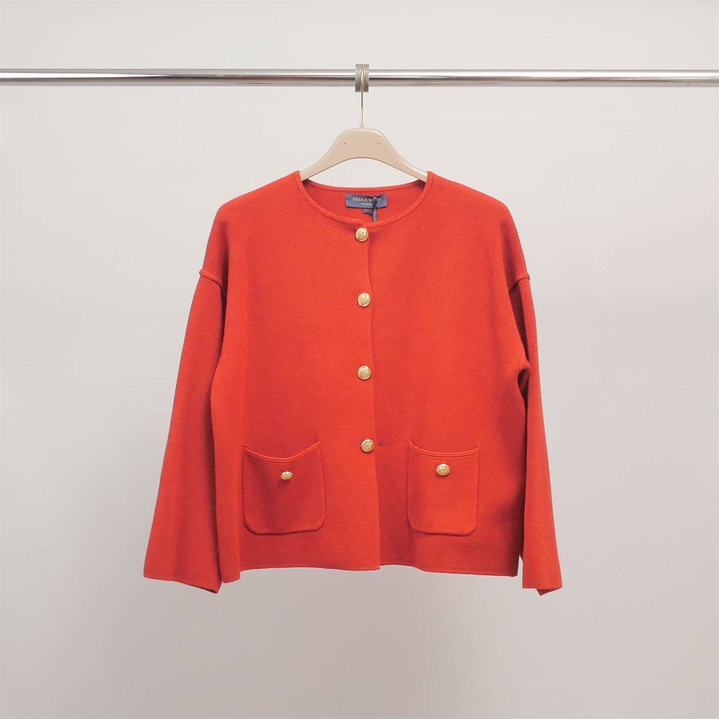 Rouille buttoned cardigan with patch pockets