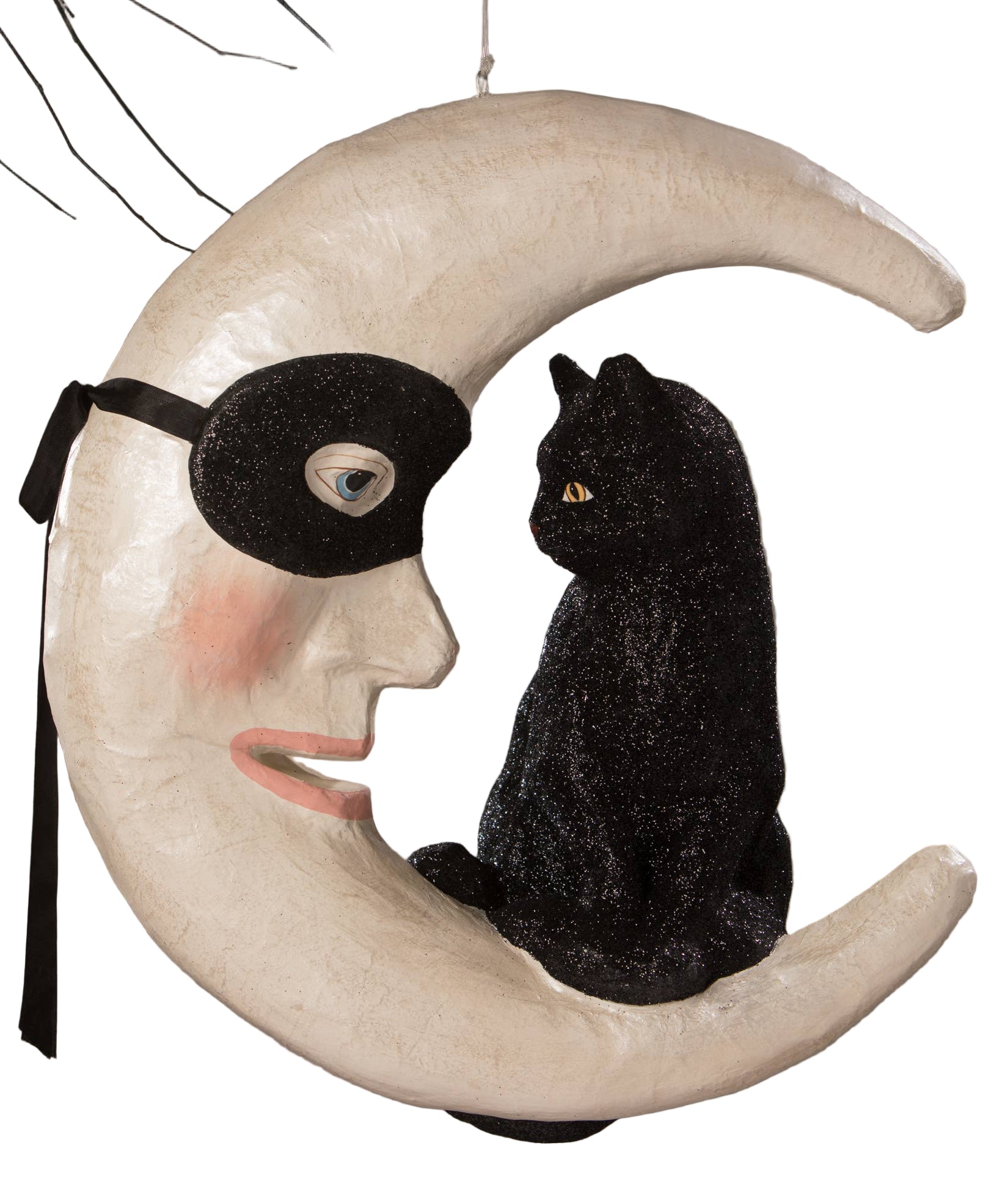 Hallow's Eve Cat on Moon