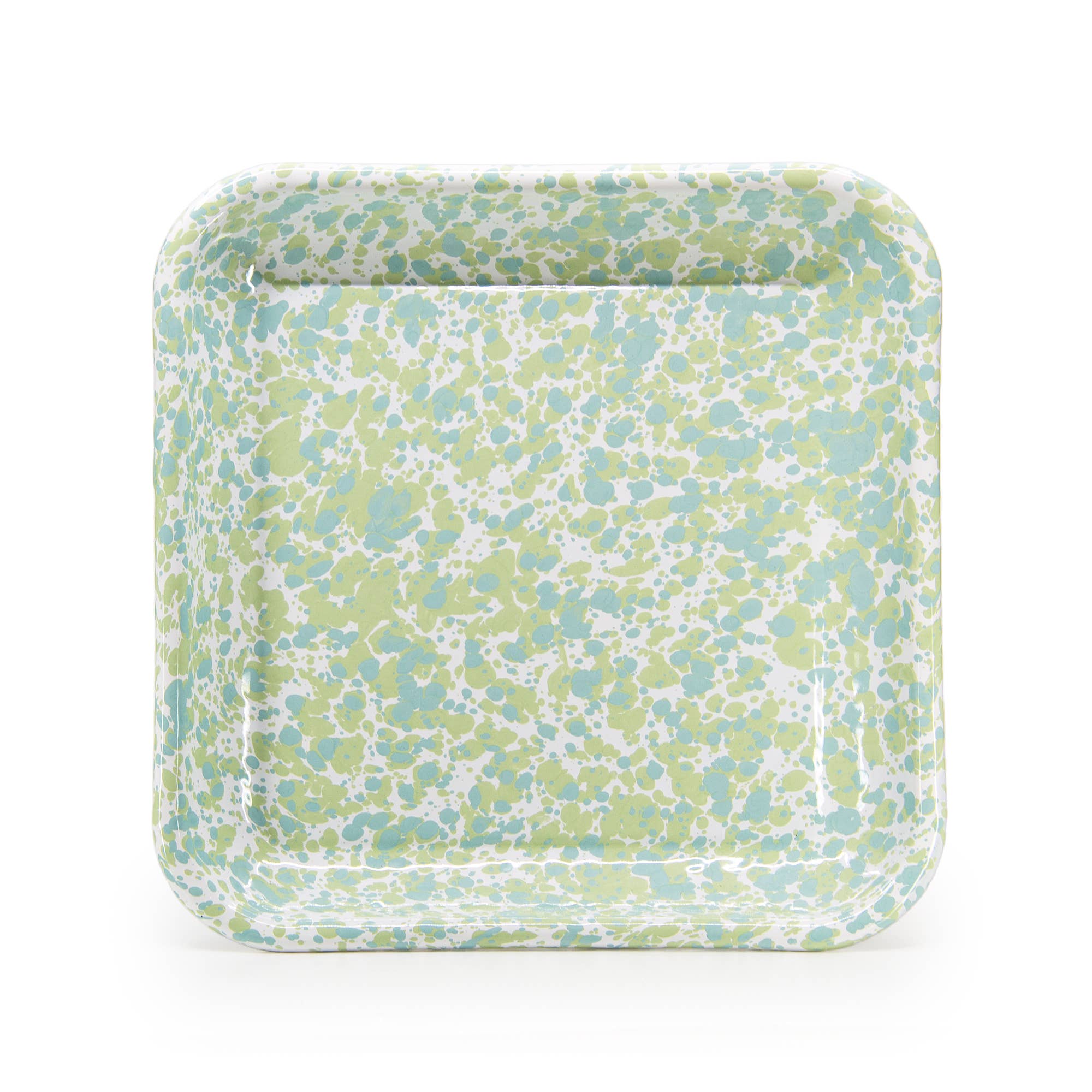 Golden Rabbit Enamelware Jardin Square Plates