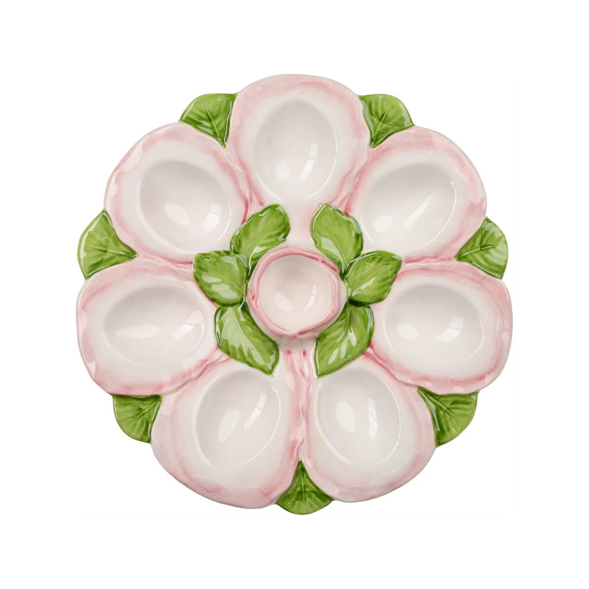 Egg Tray - Pink and White