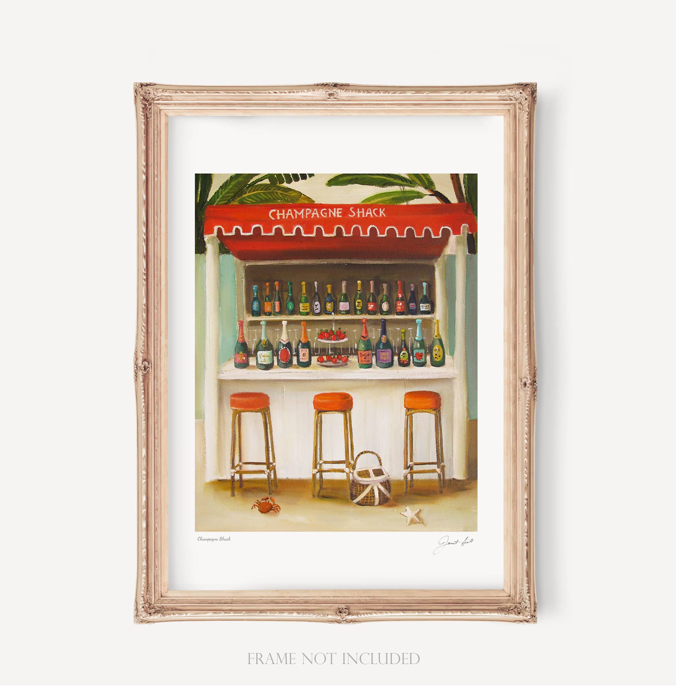 Champagne Shack. 11"x14" Art Print