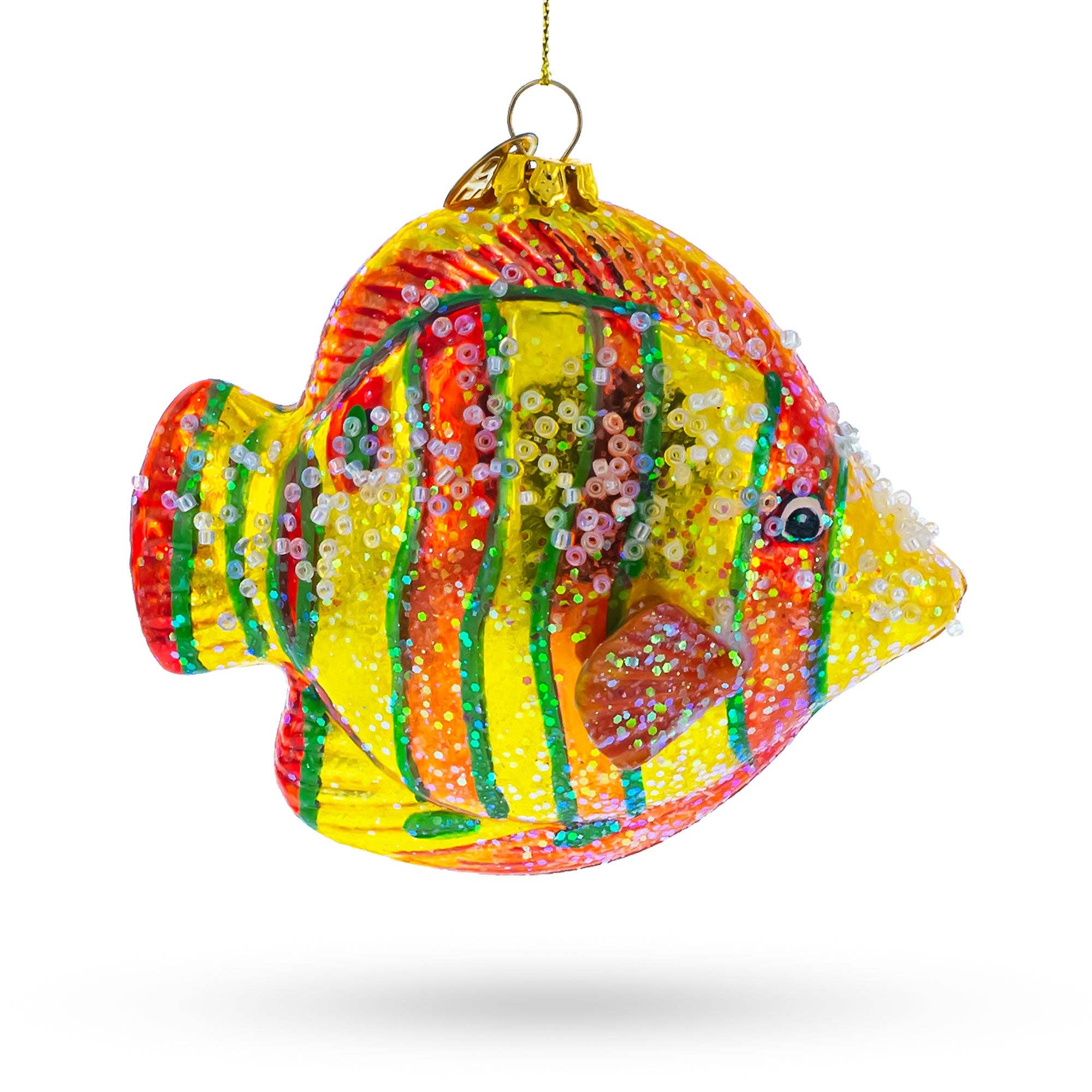 Aquarium Fish Blown Glass Christmas Ornament
