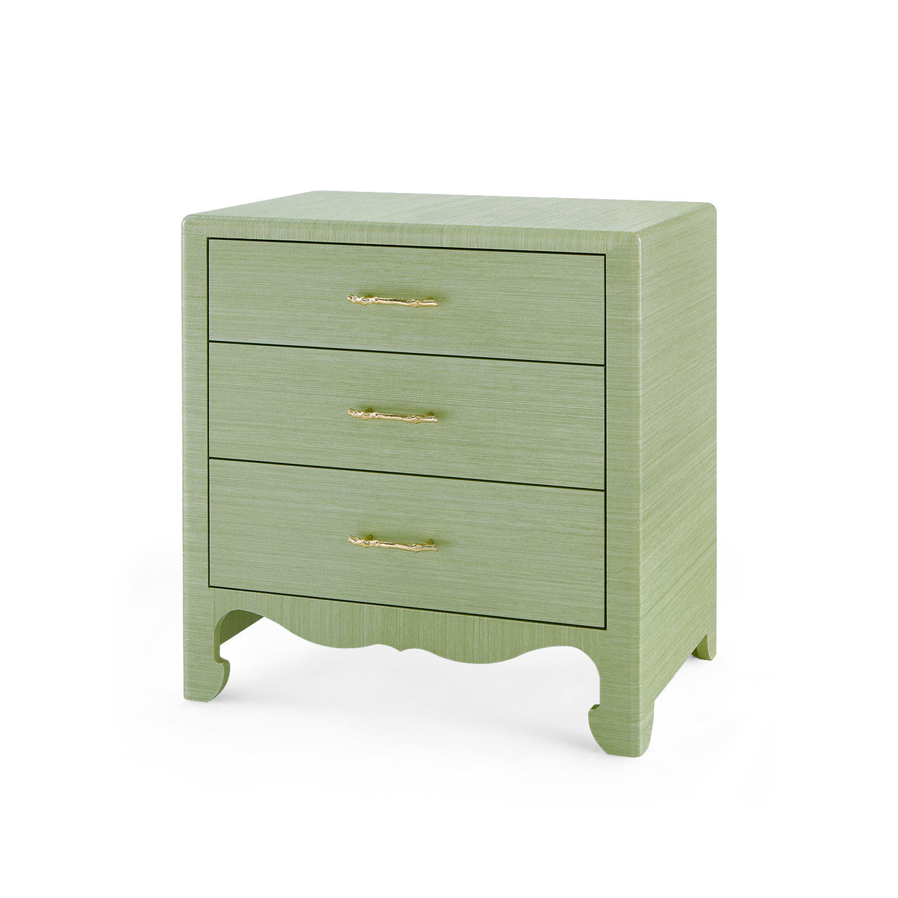 Gianna 3-Drawer Side Table - Spring Green