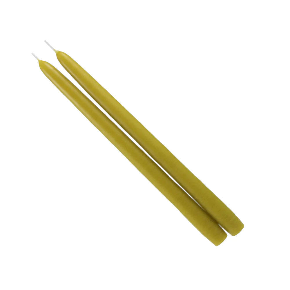 Granny Smith Green Taper Candles- Set of Two