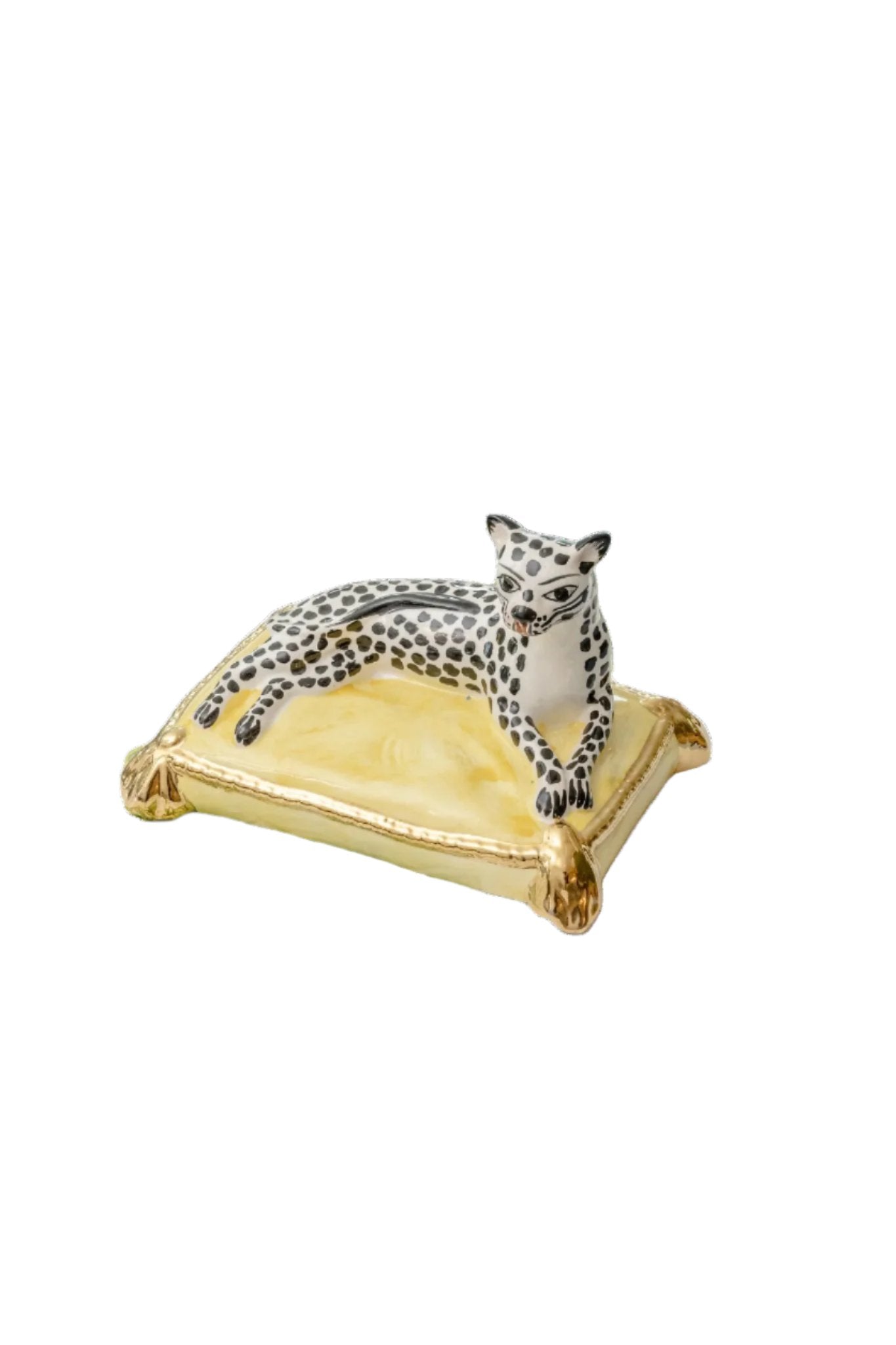 Lounging Leopard Figure